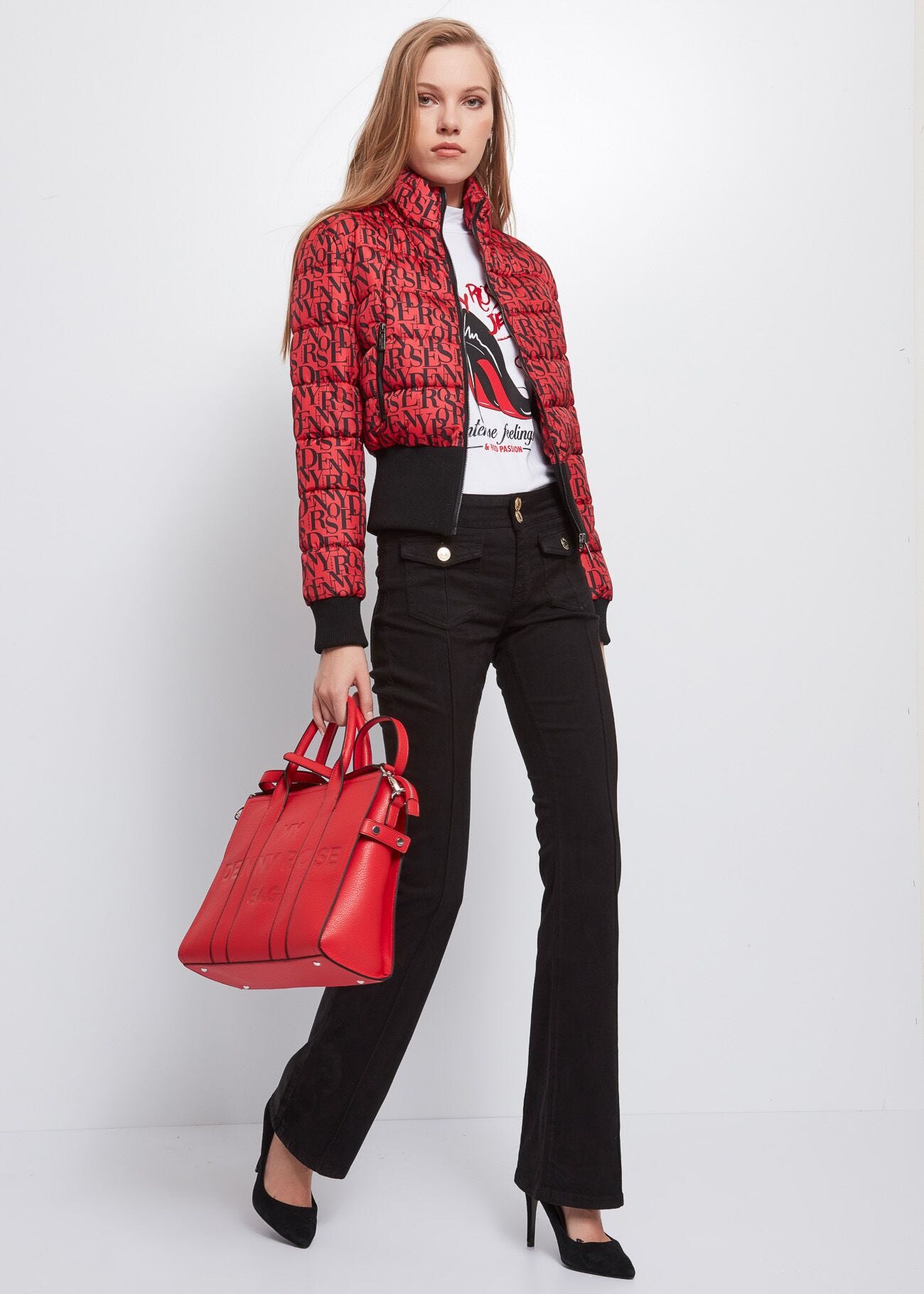 Piumino nylon stampato