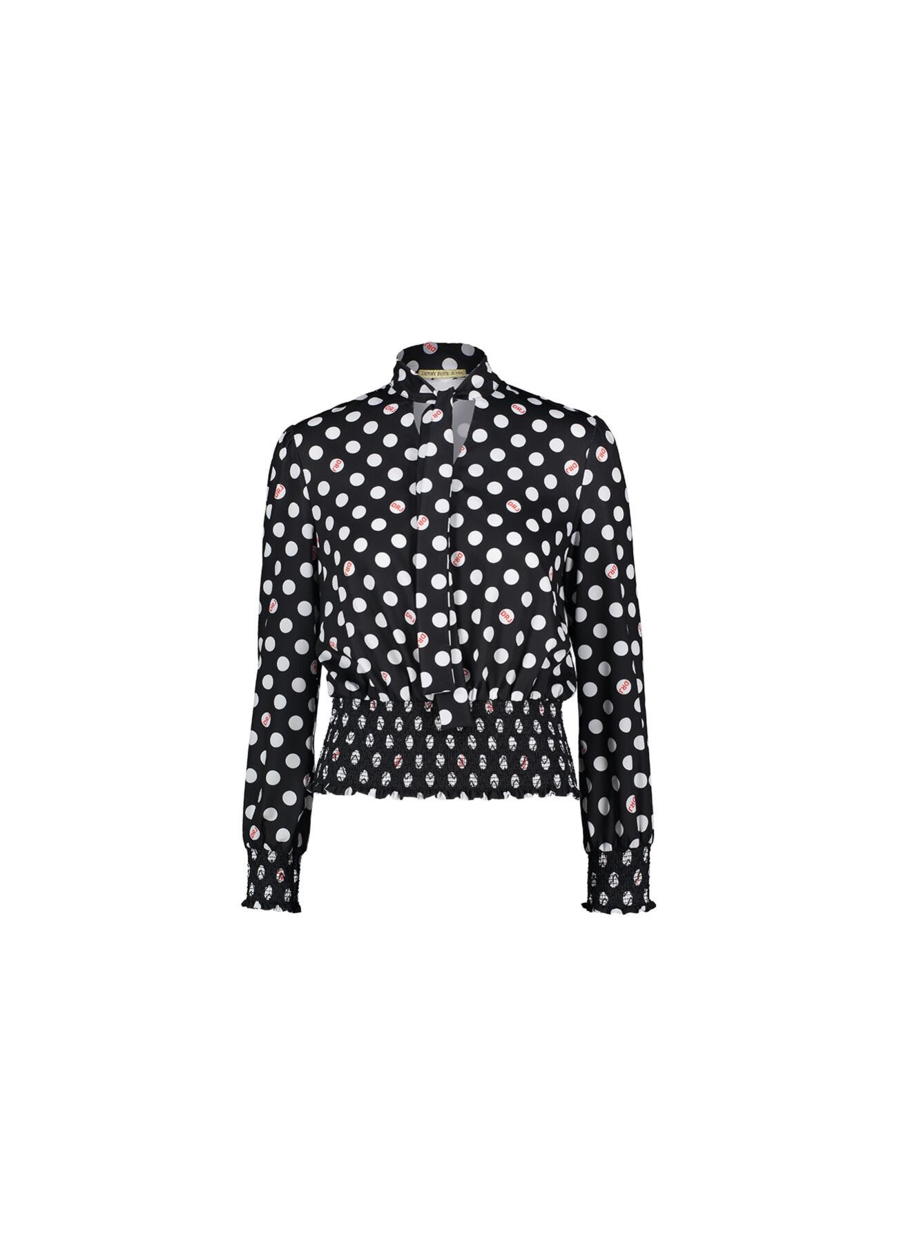 Polka-dot blouse