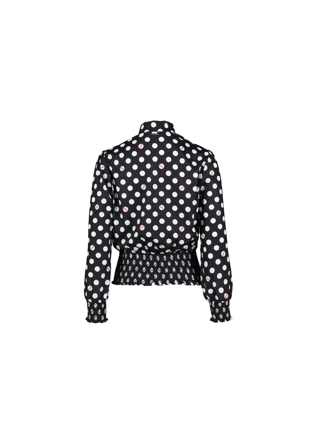 Polka-dot blouse