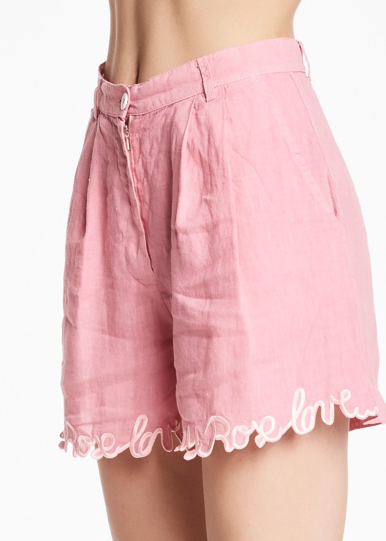 Linen Bermuda shorts