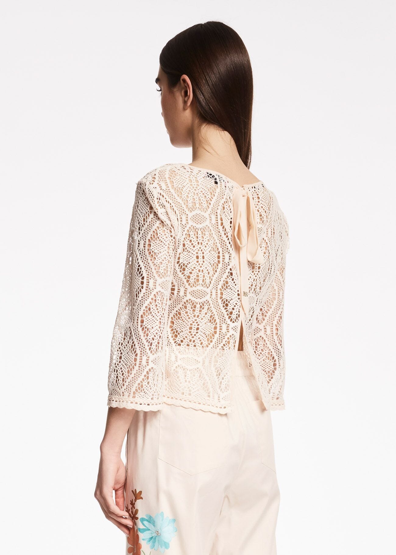 Macramé lace blouse