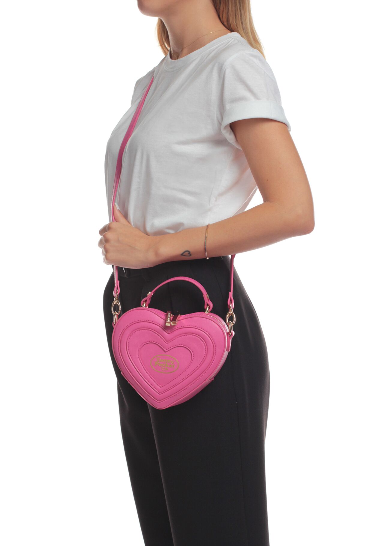 Heart-shaped crossbody bag