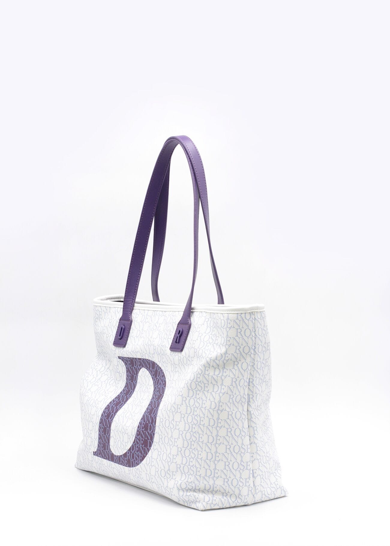 Shopping bag in ecopelle stampata