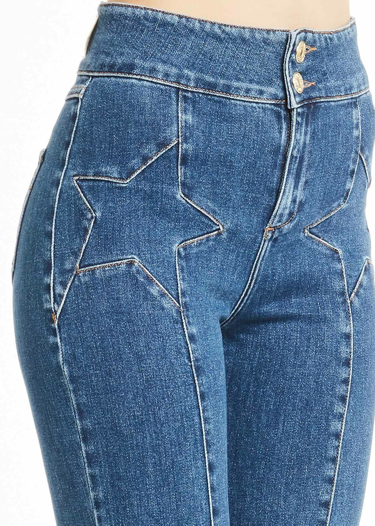 Jeans with stars online on back pockets