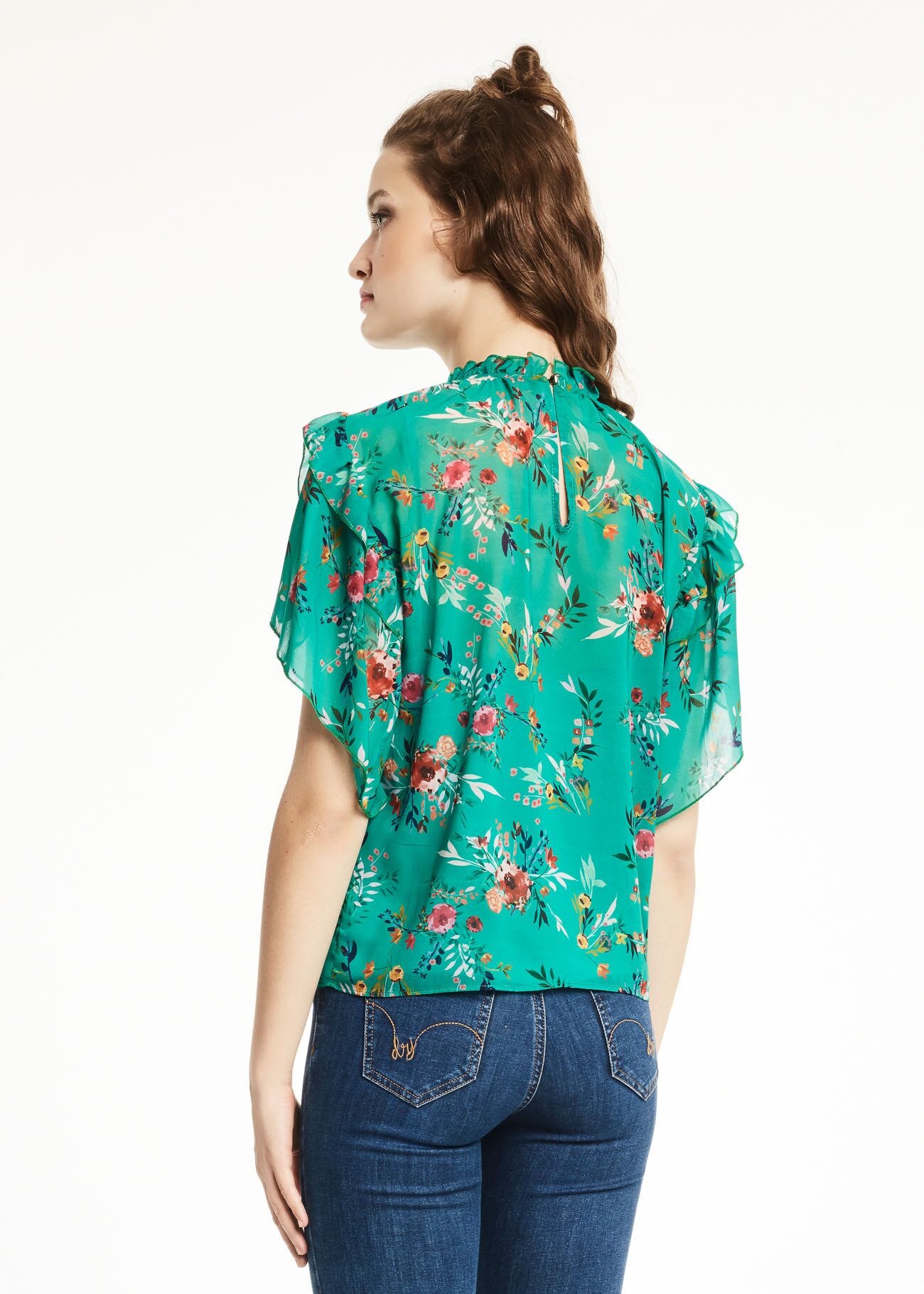 Floral-print blouse