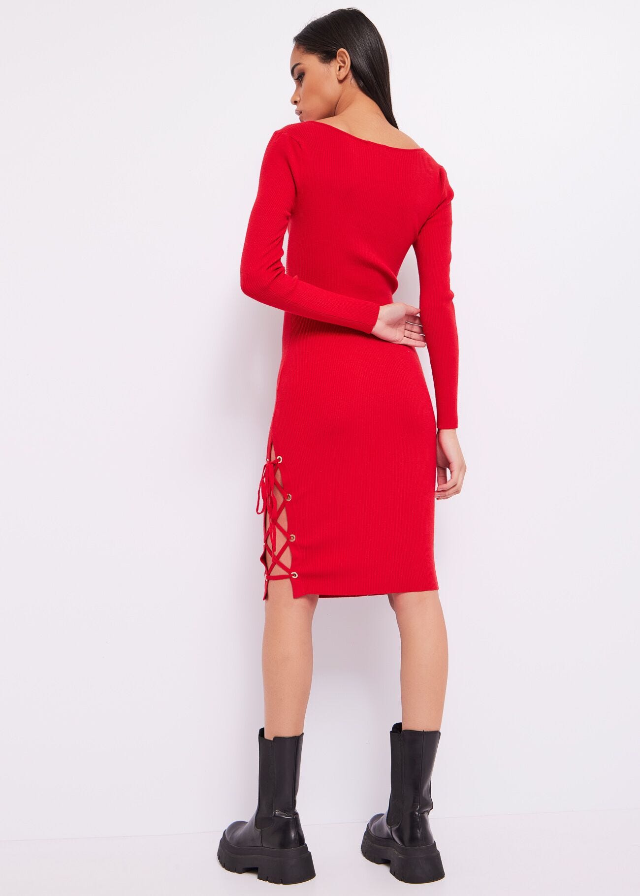 Wool-blend dress