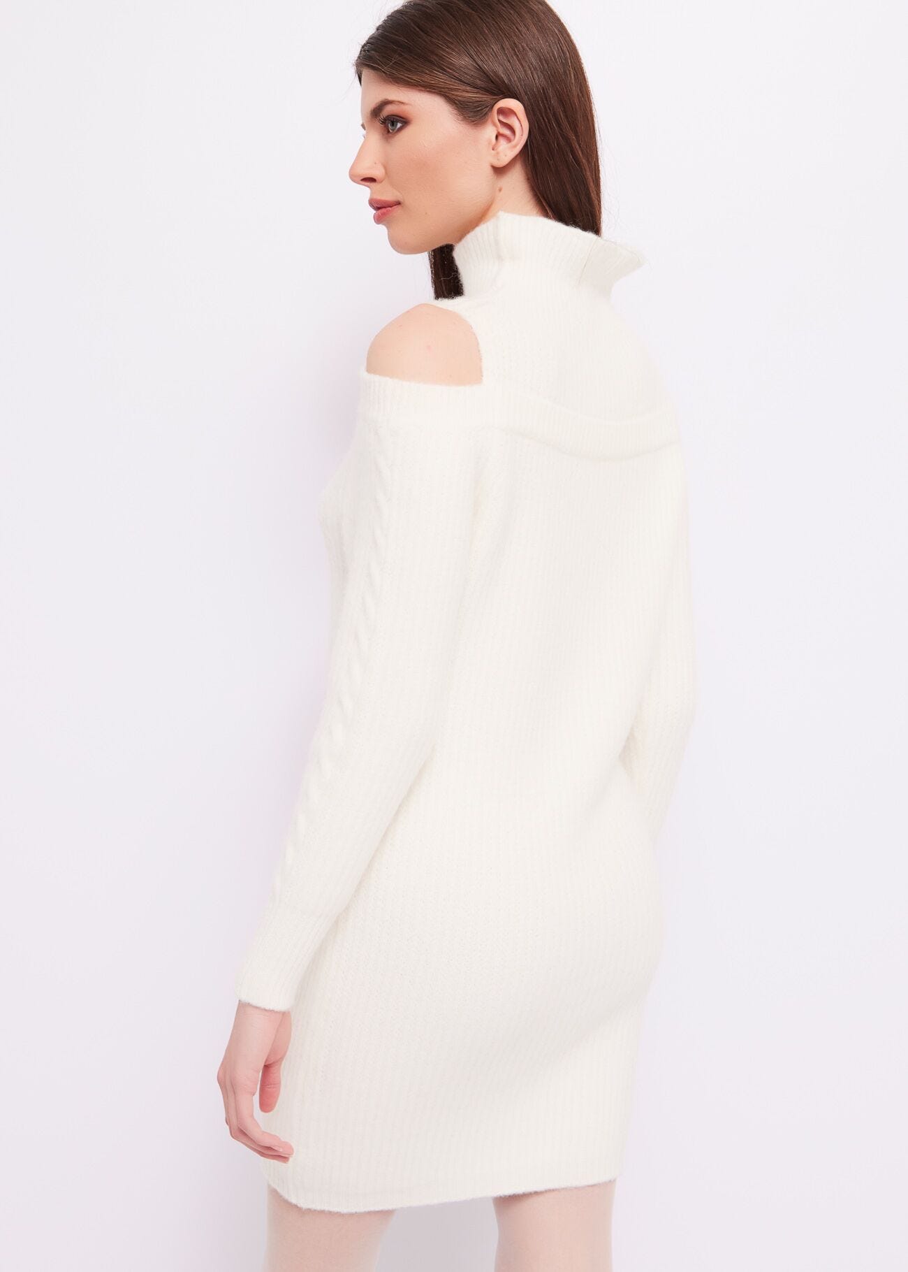 Wool-blend dress