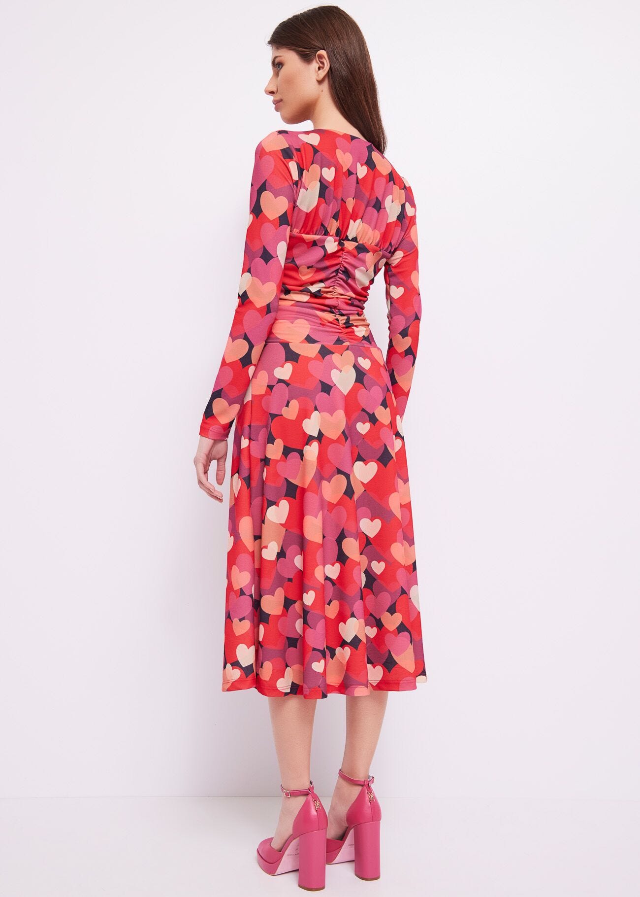 Long dress with hearts