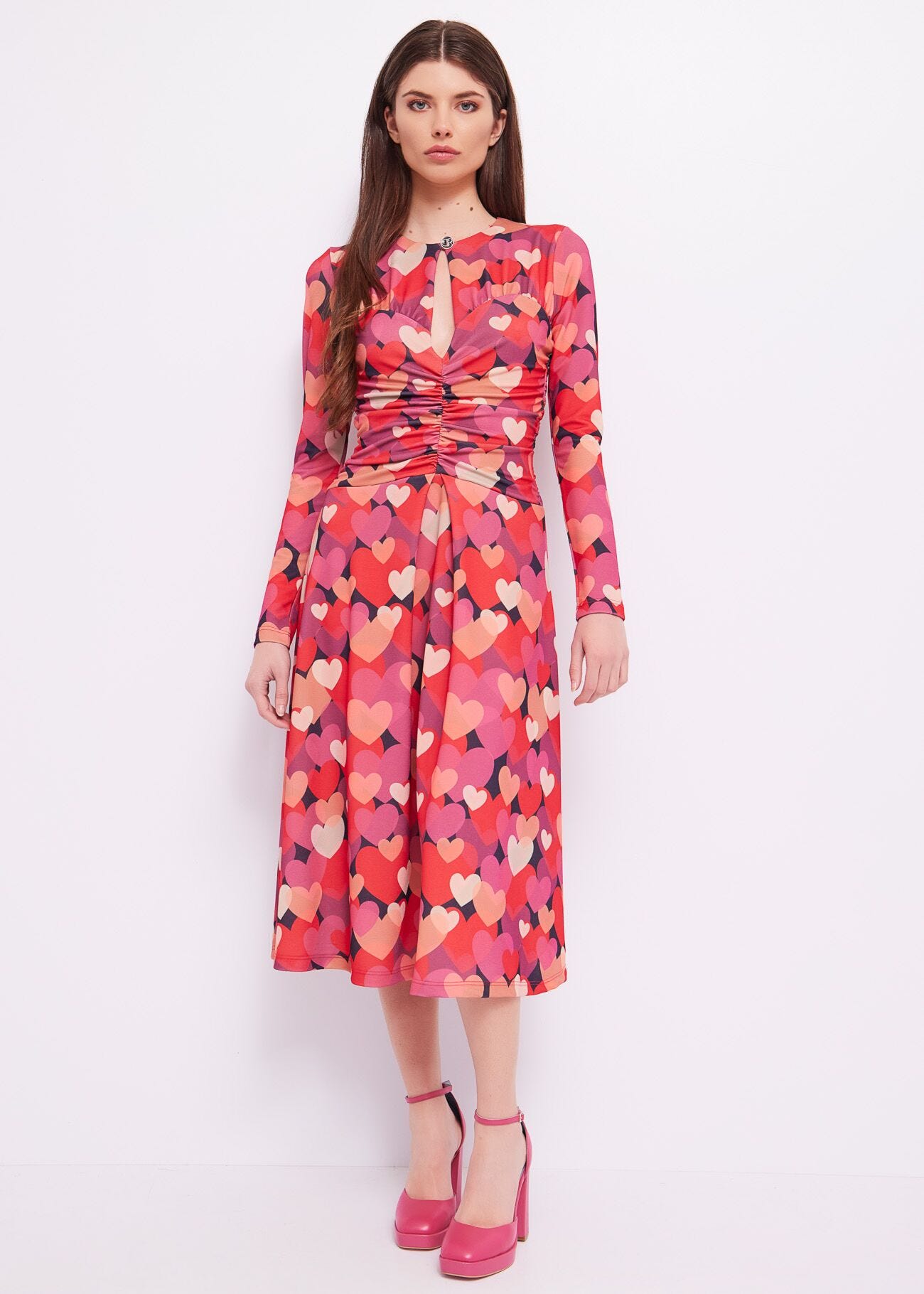Long dress with hearts