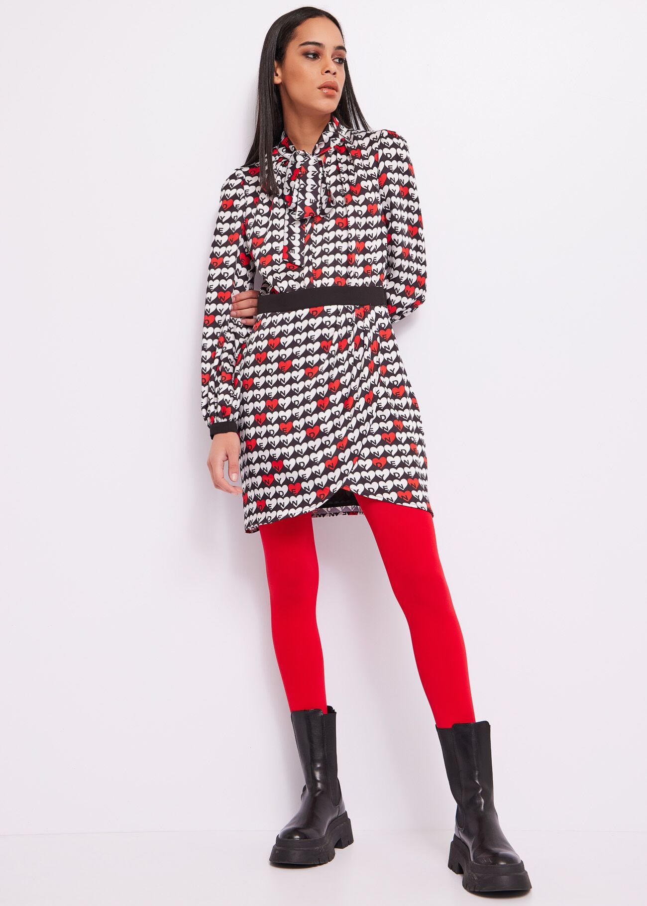 Dress with hearts