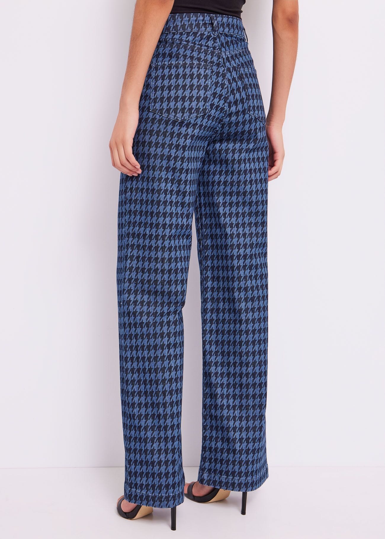 Houndstooth jeans