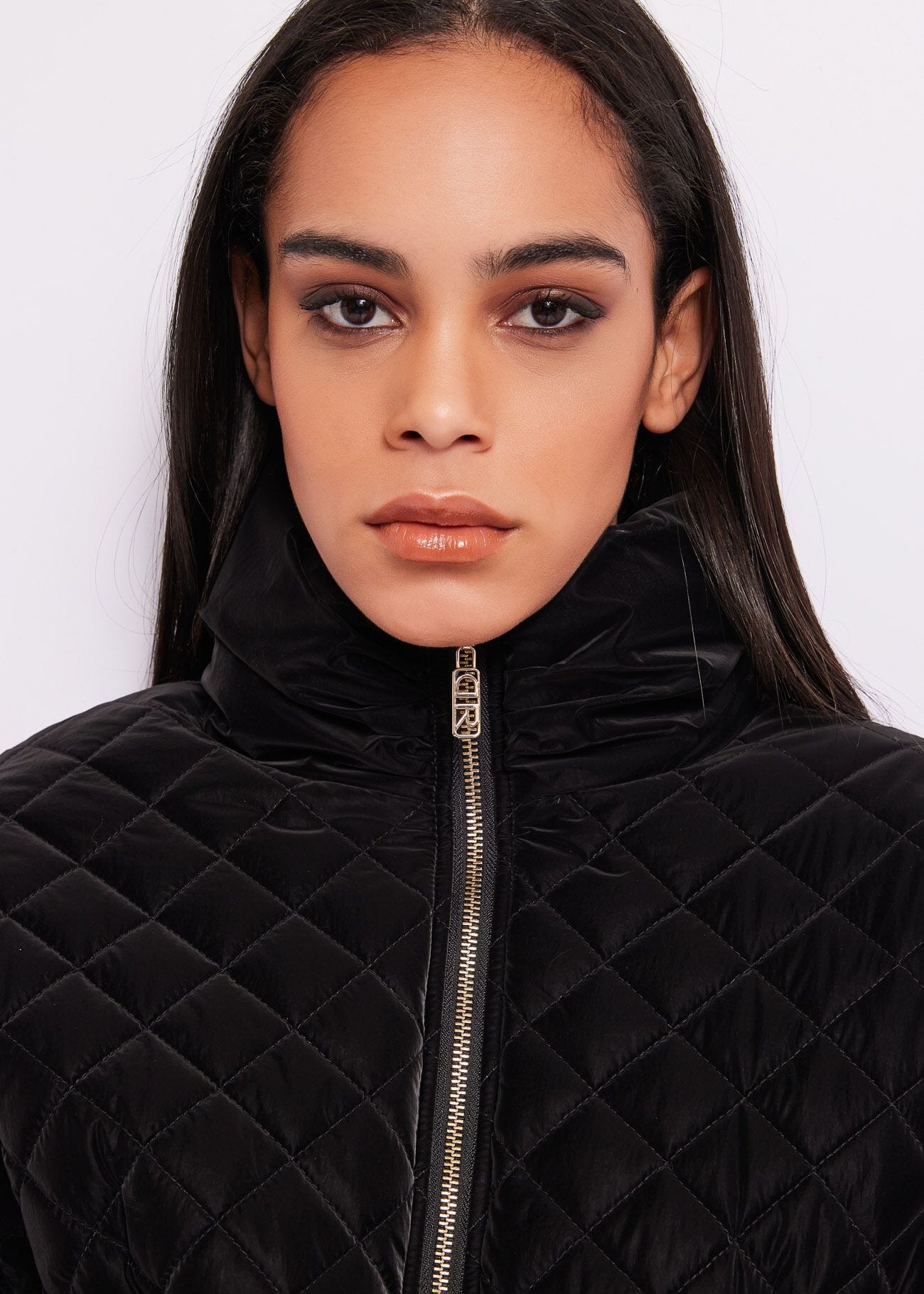 Quilted down jacket