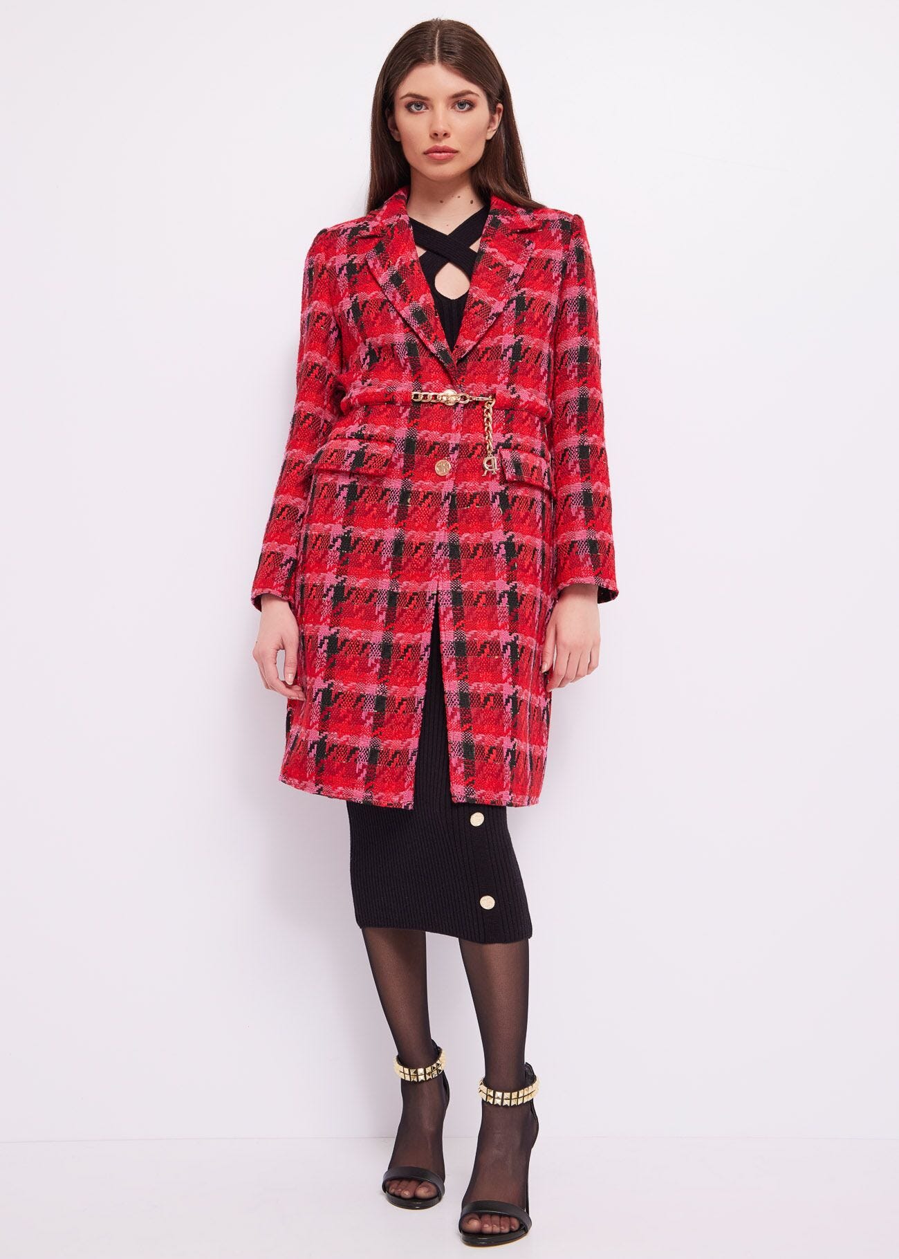 Houndstooth coat