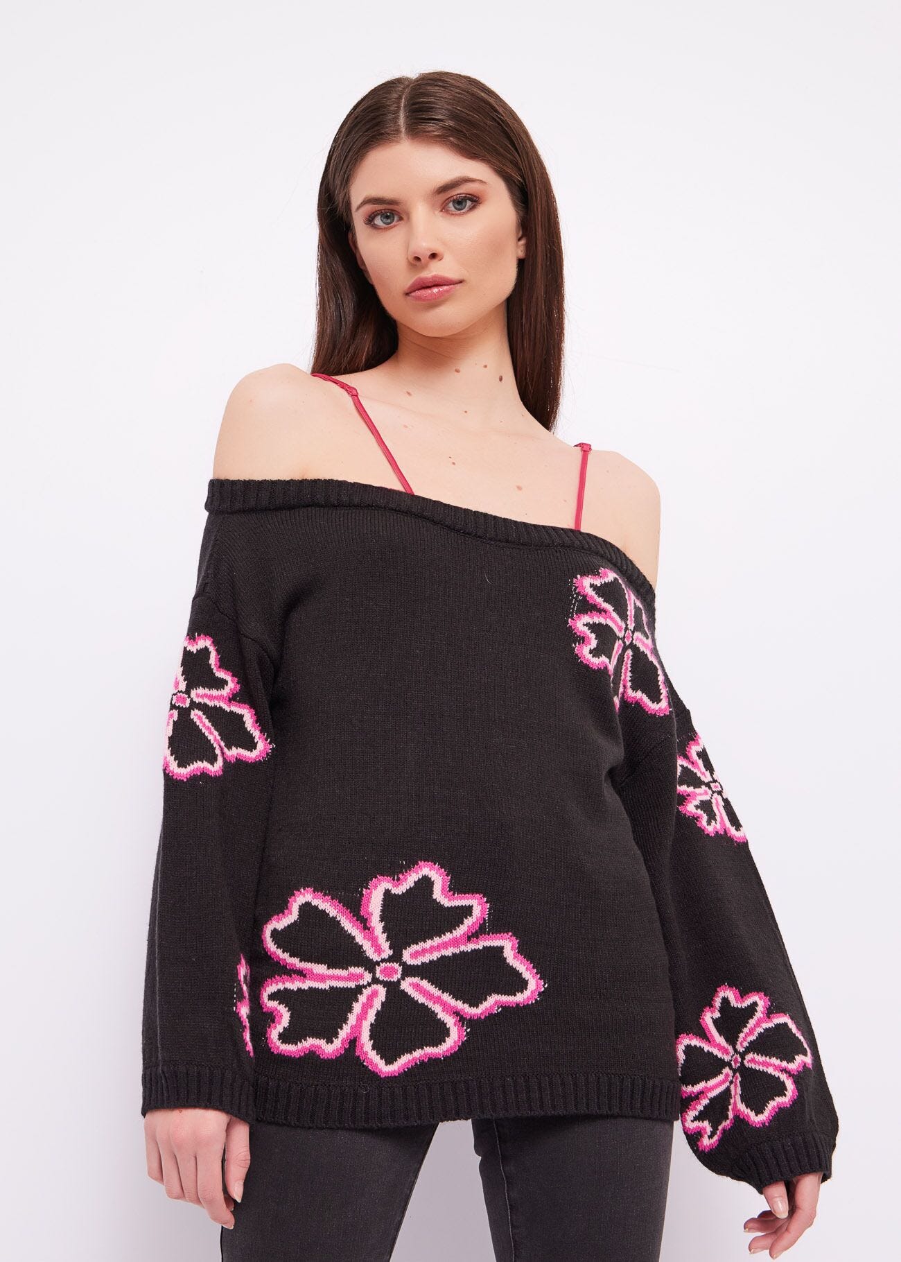 Maglia con fiori