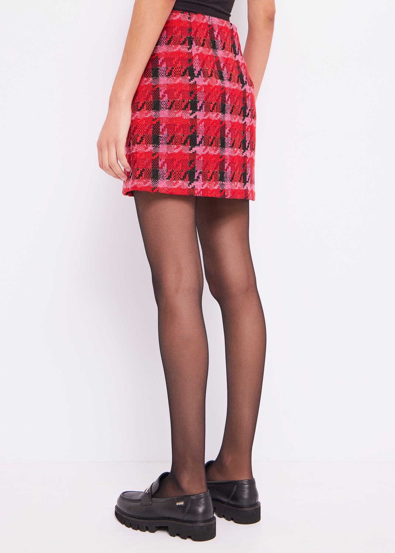 Houndstooth miniskirt