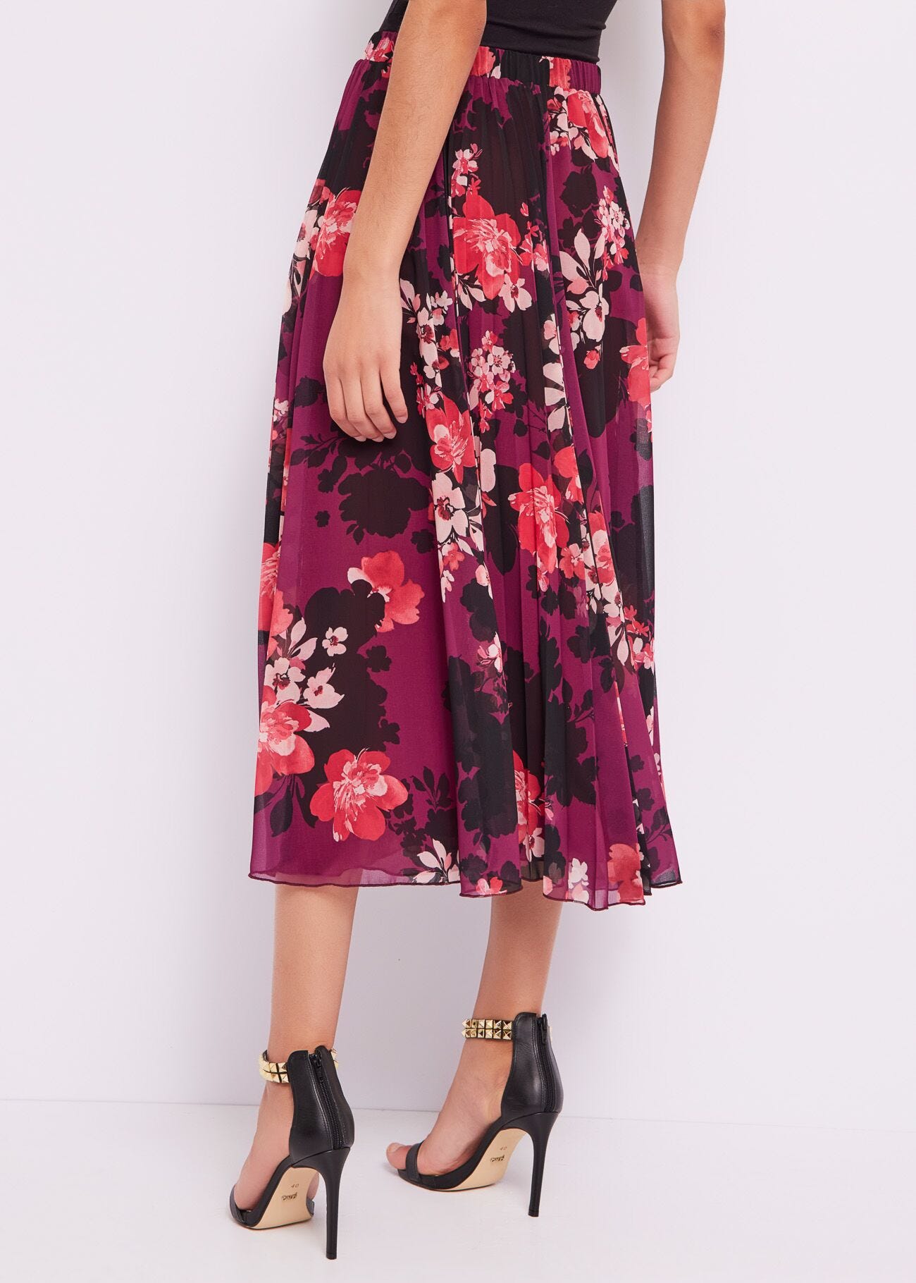 Floral-print skirt