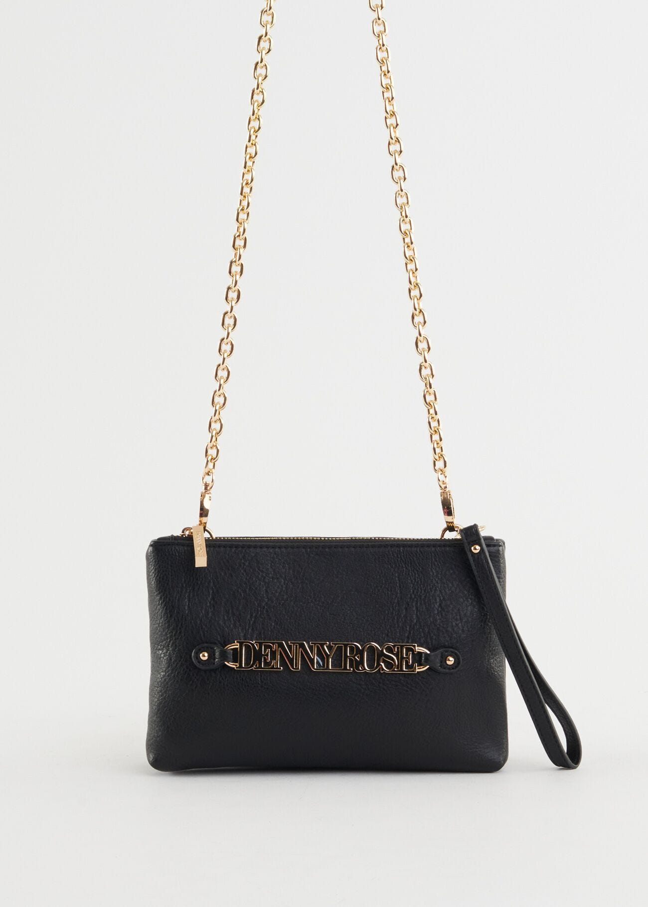 Faux-leather crossbody bag