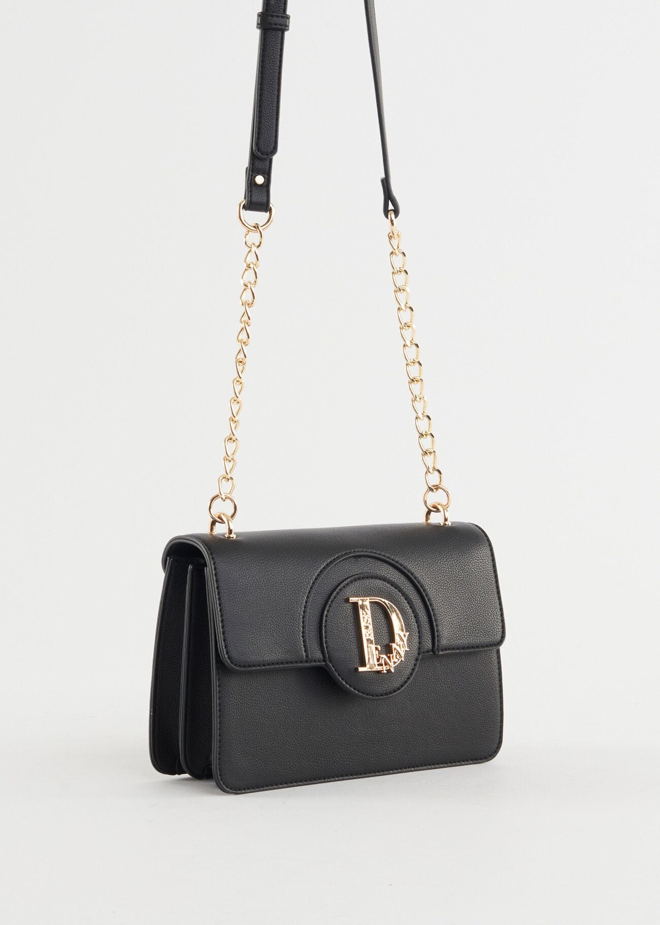 Faux-leather crossbody bag