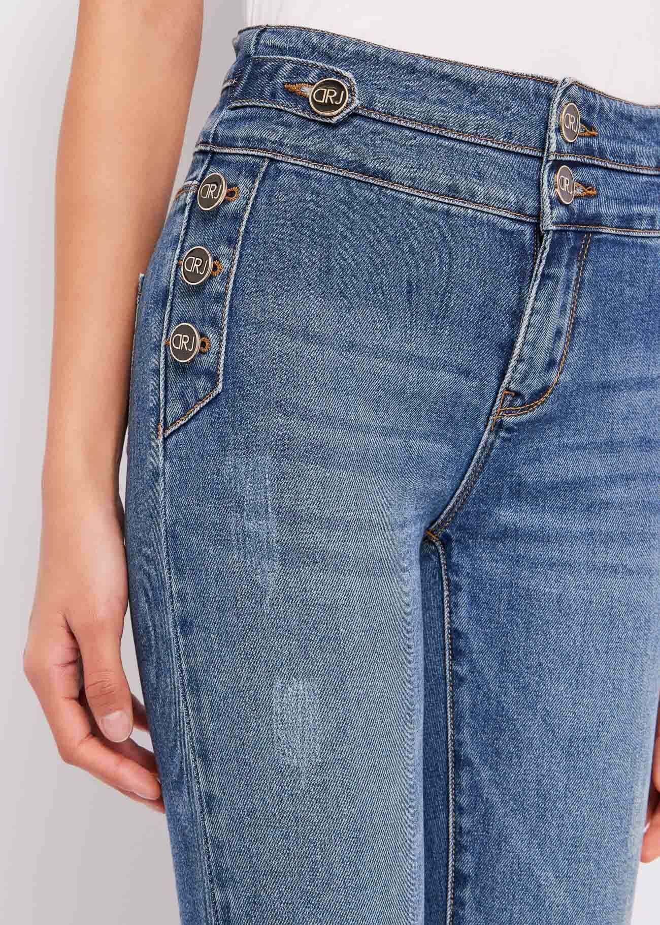 Jeggings con bottoni