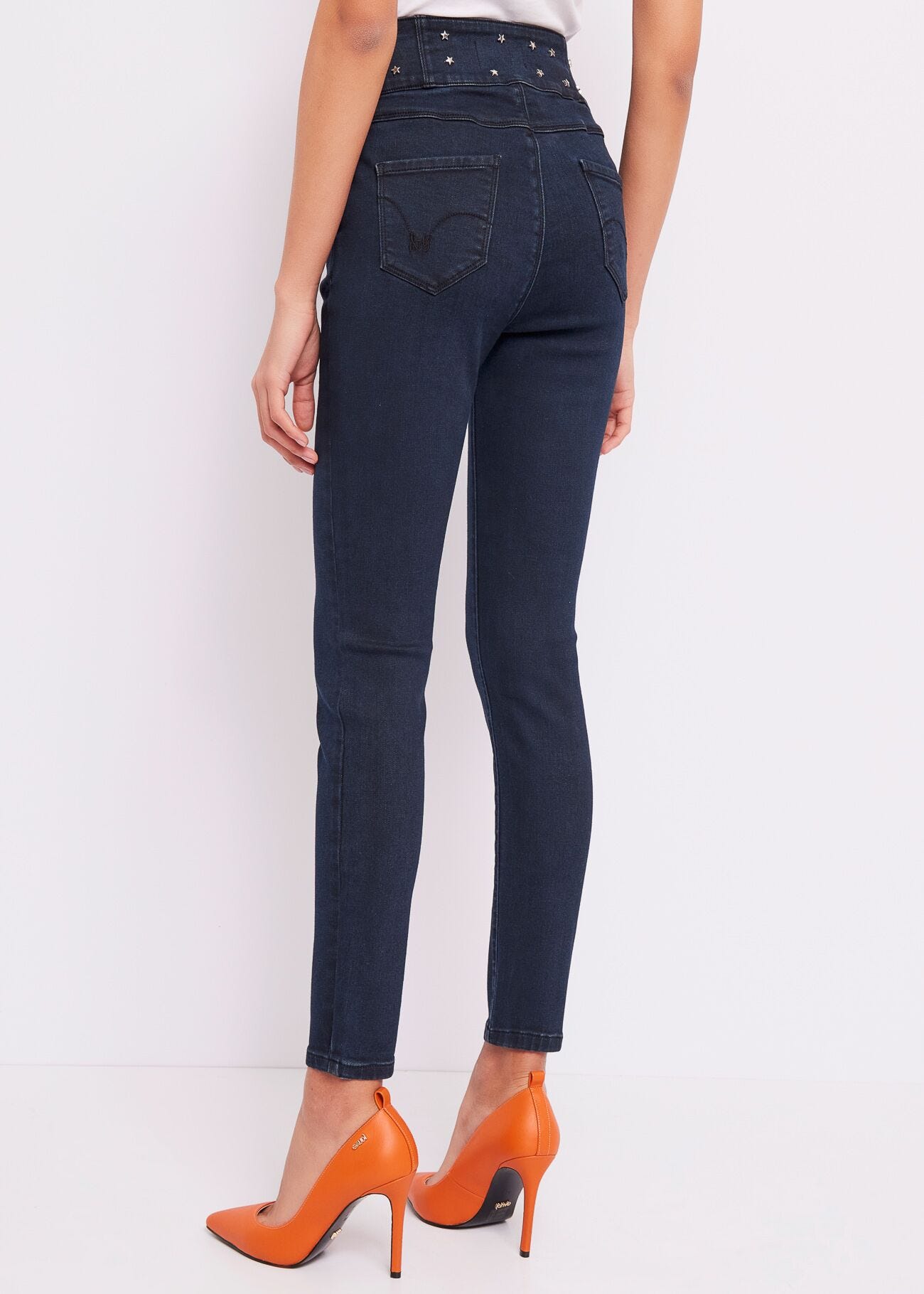 Jeans skinny con stelle
