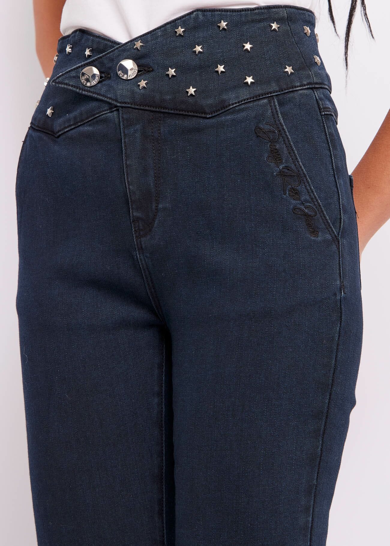 Jeans skinny con stelle