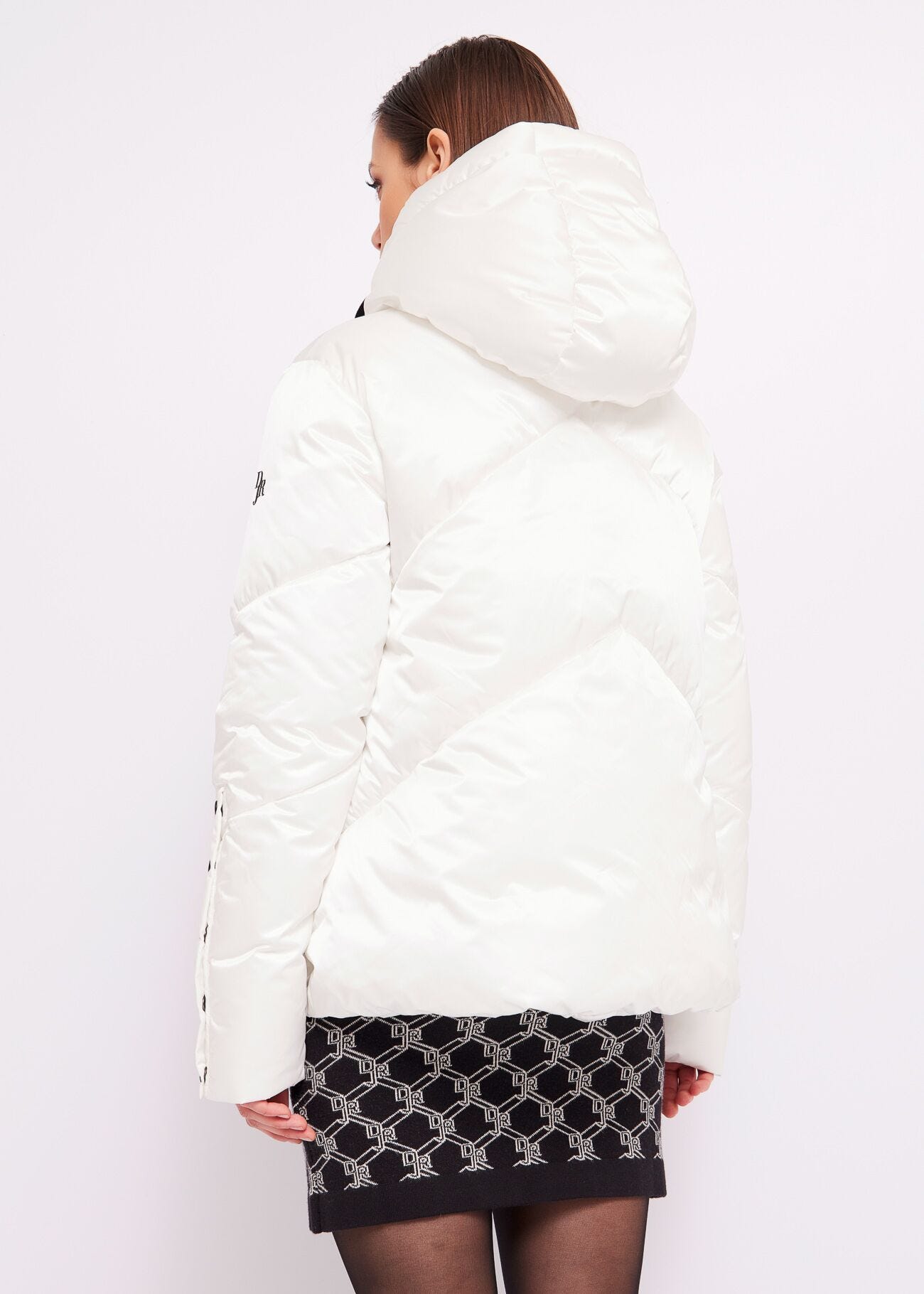 Hooded down jacket