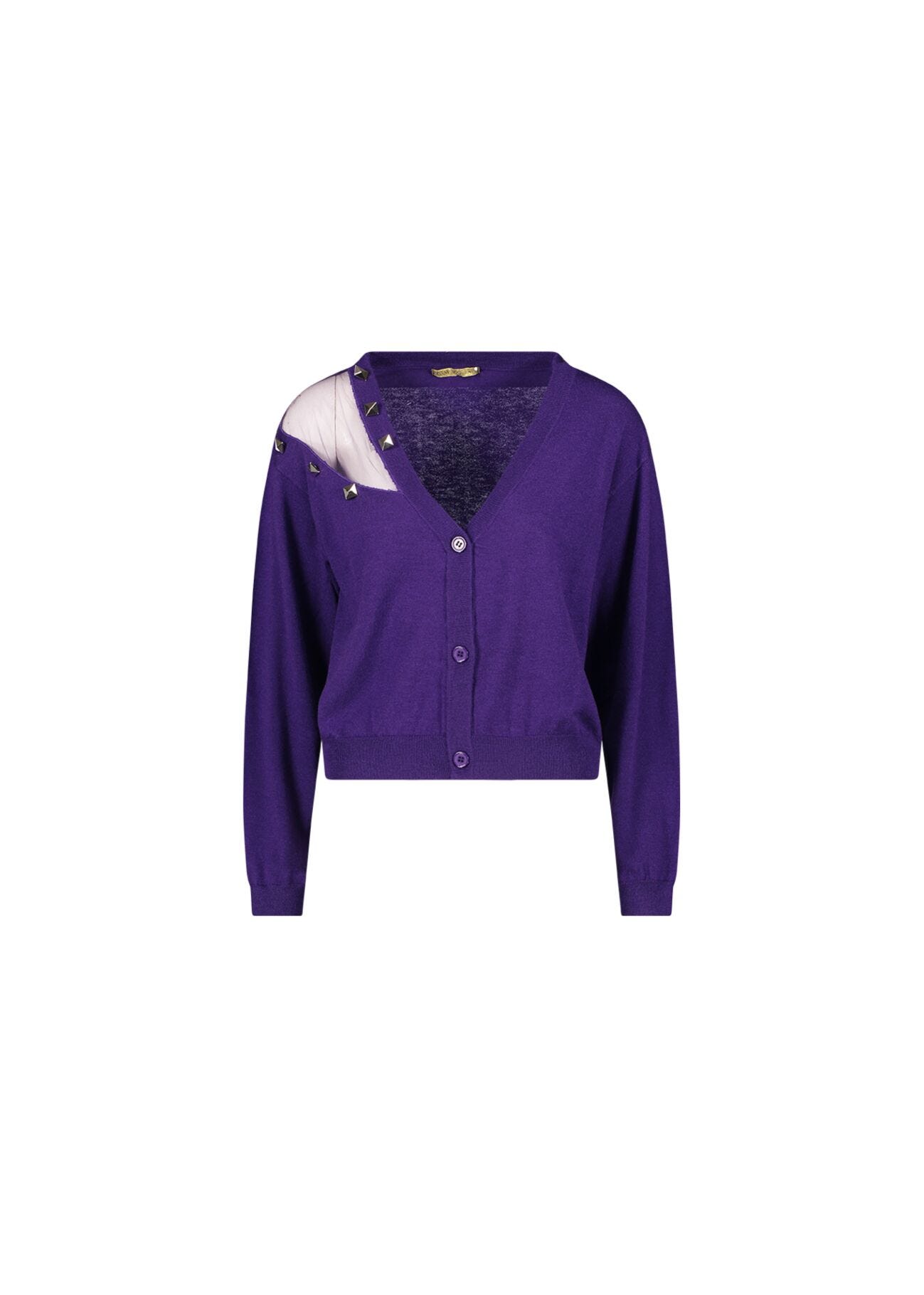 Cardigan in misto lana e cachemire