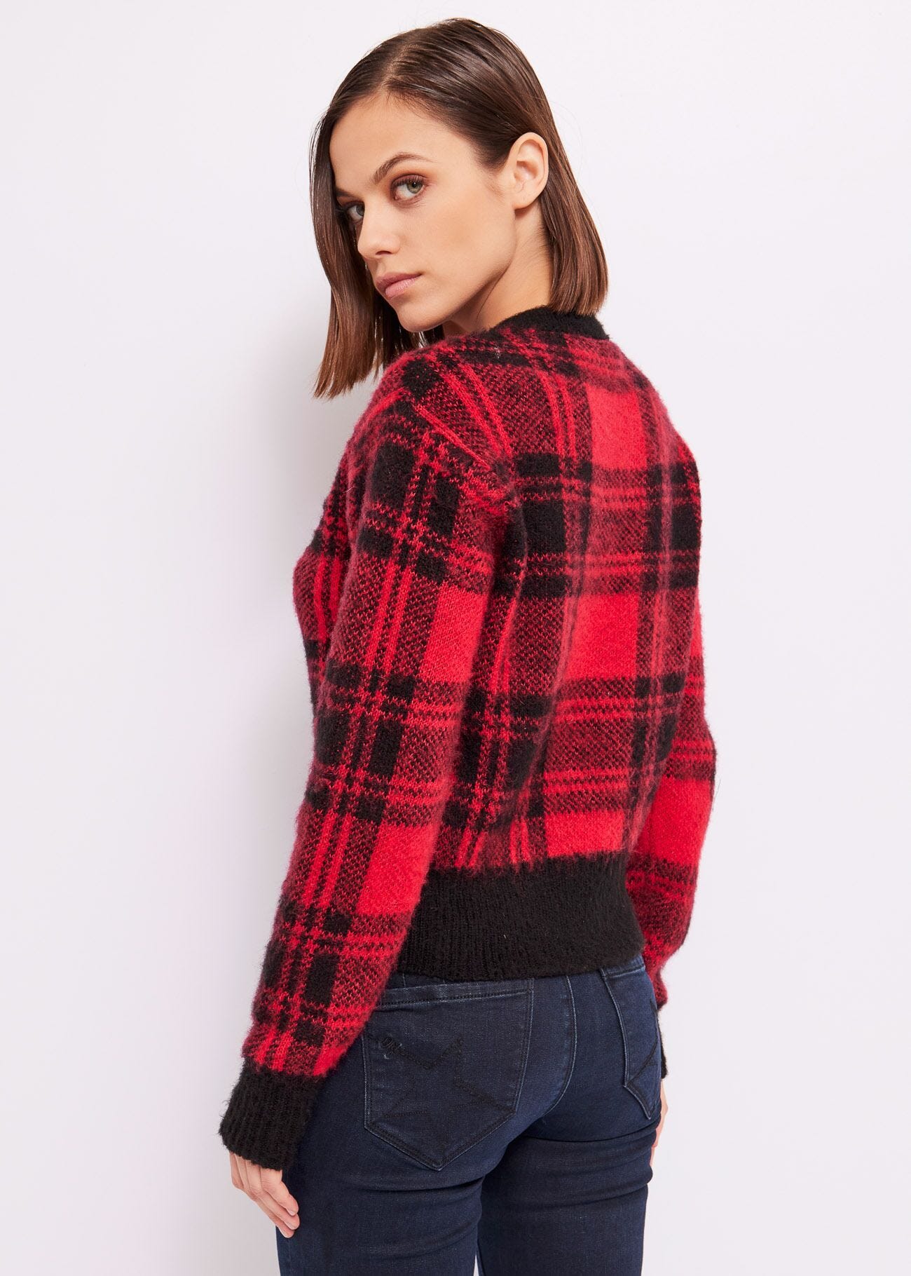 Checked jumper