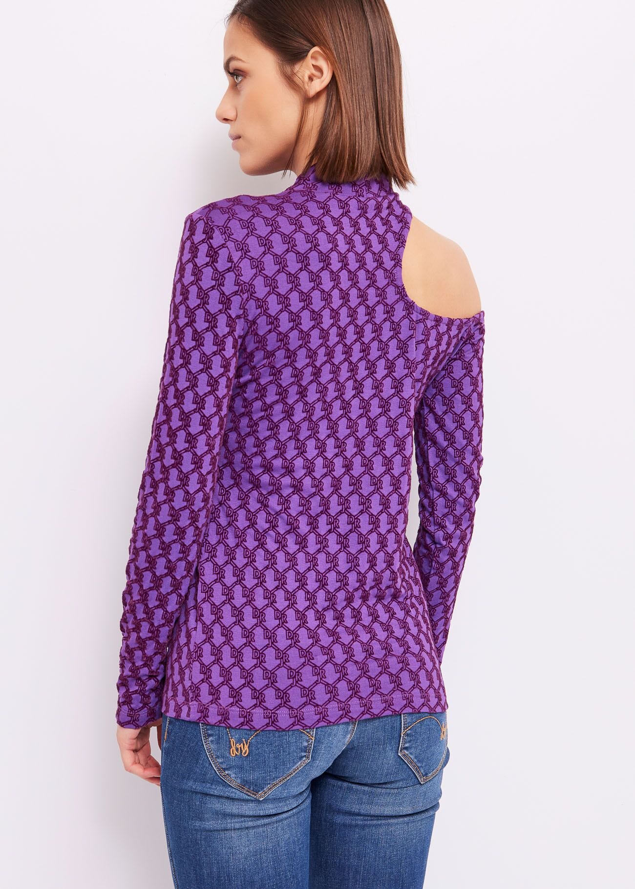 T-shirt with flock print