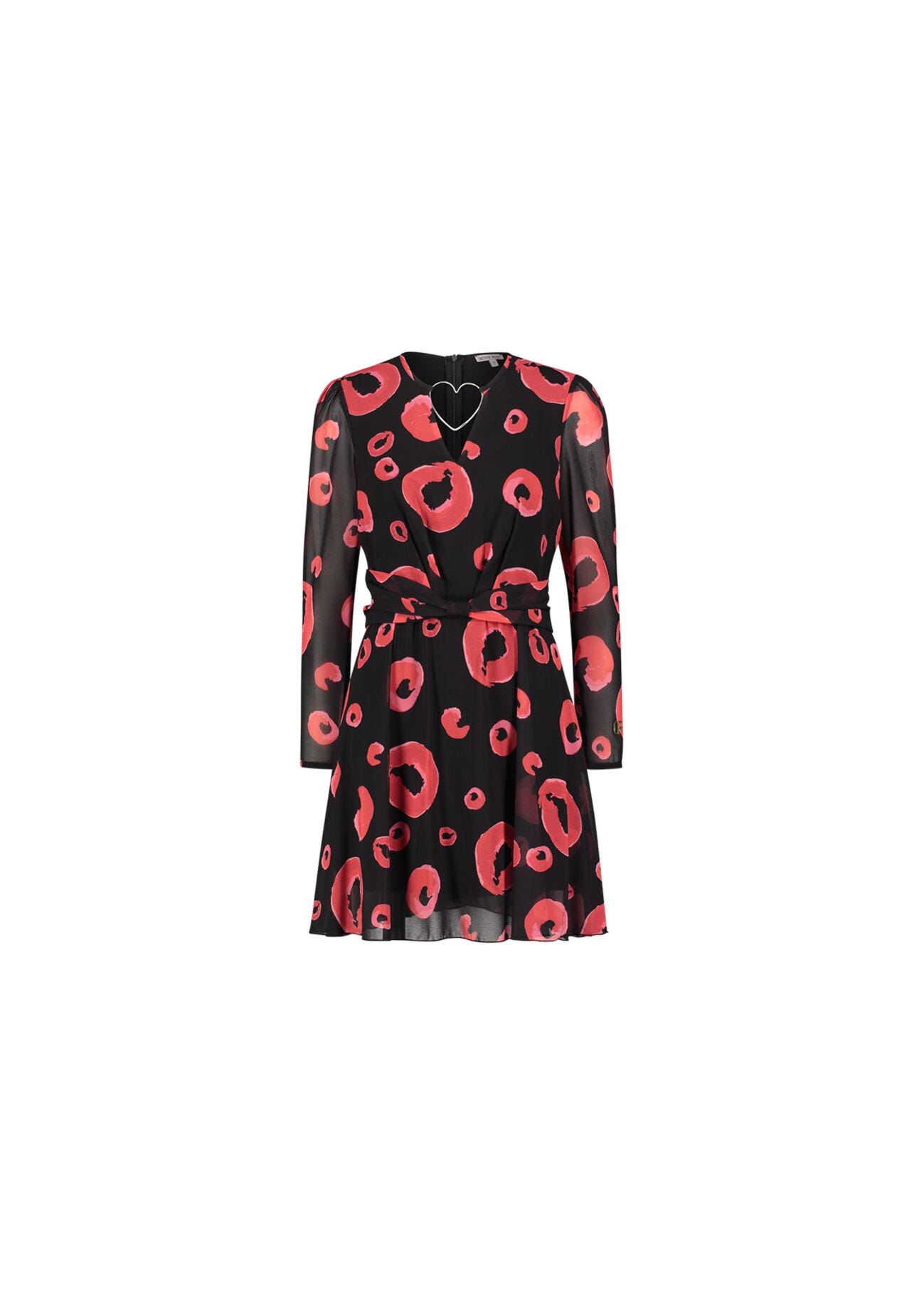 Circle-print dress