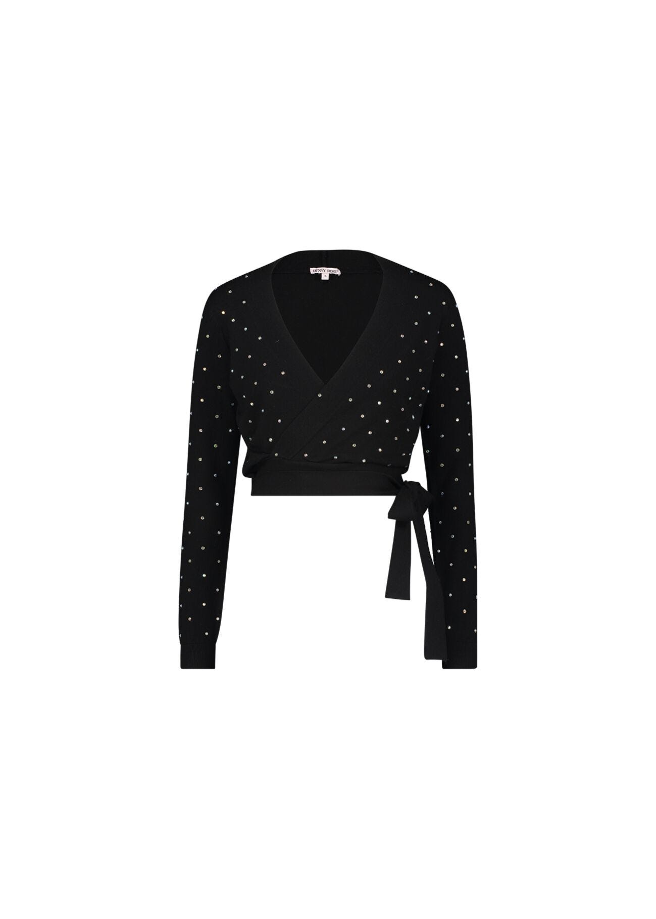 Jumper with rhinestones