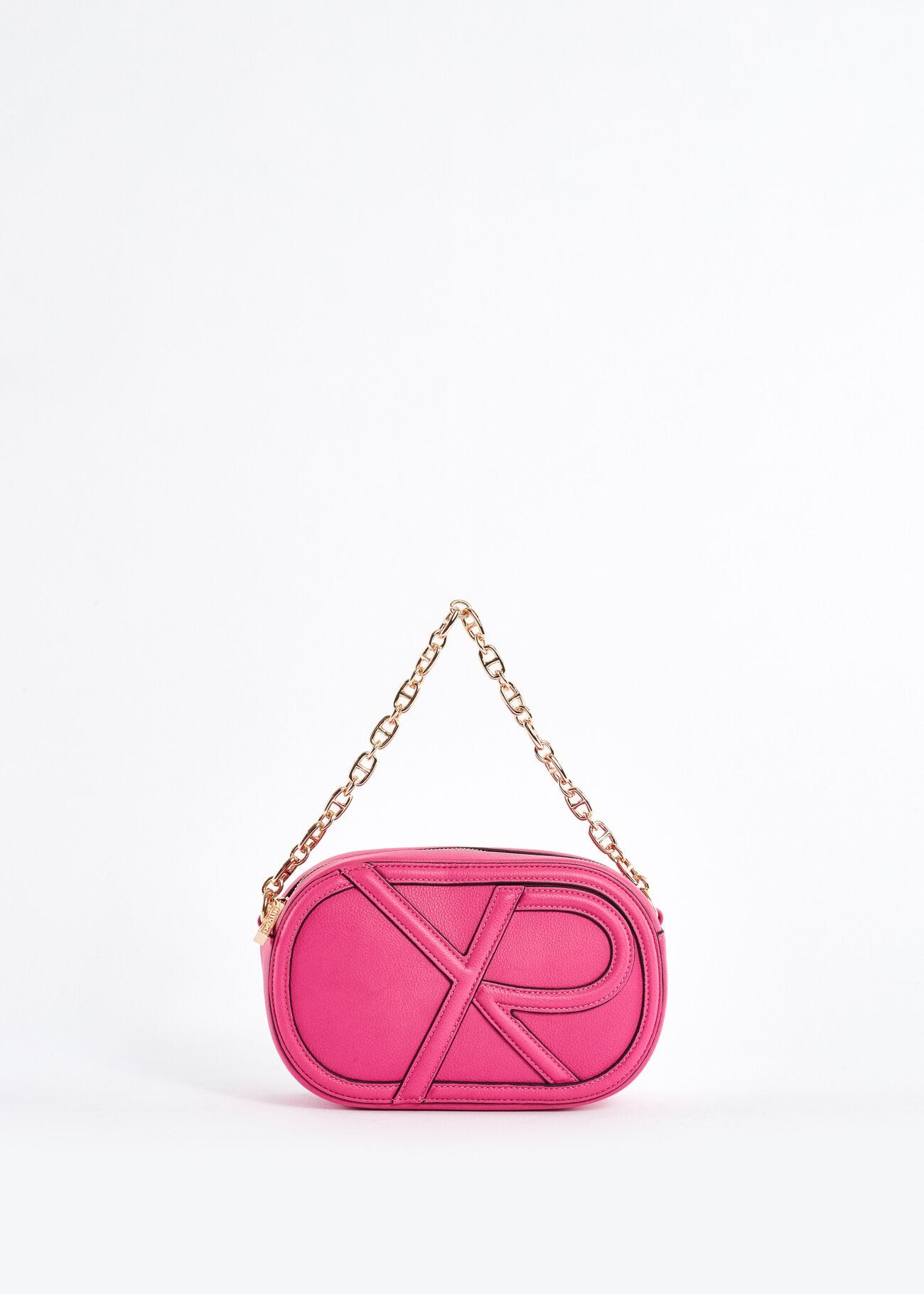 Crossbody in ecopelle con logo