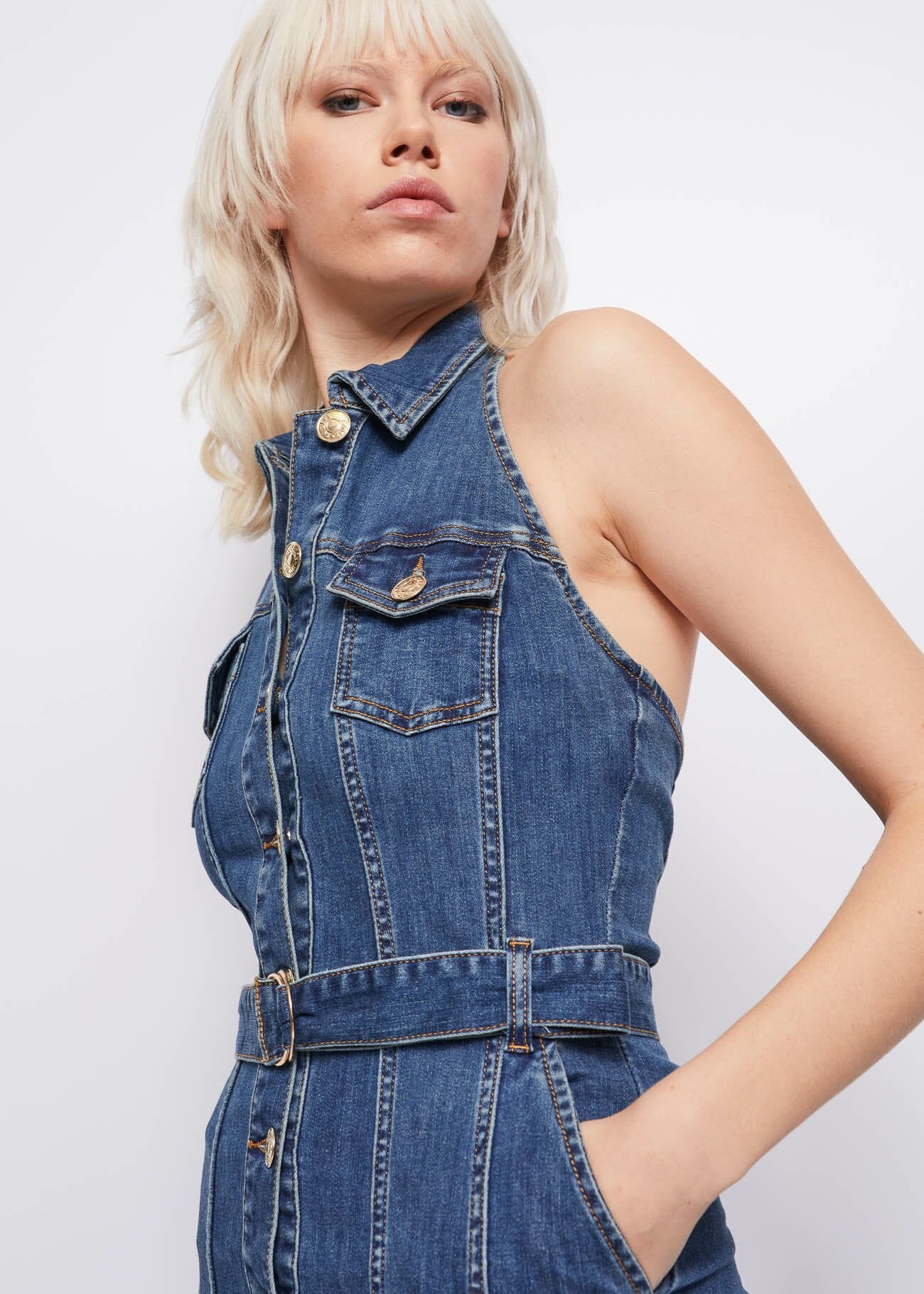 Denim dress