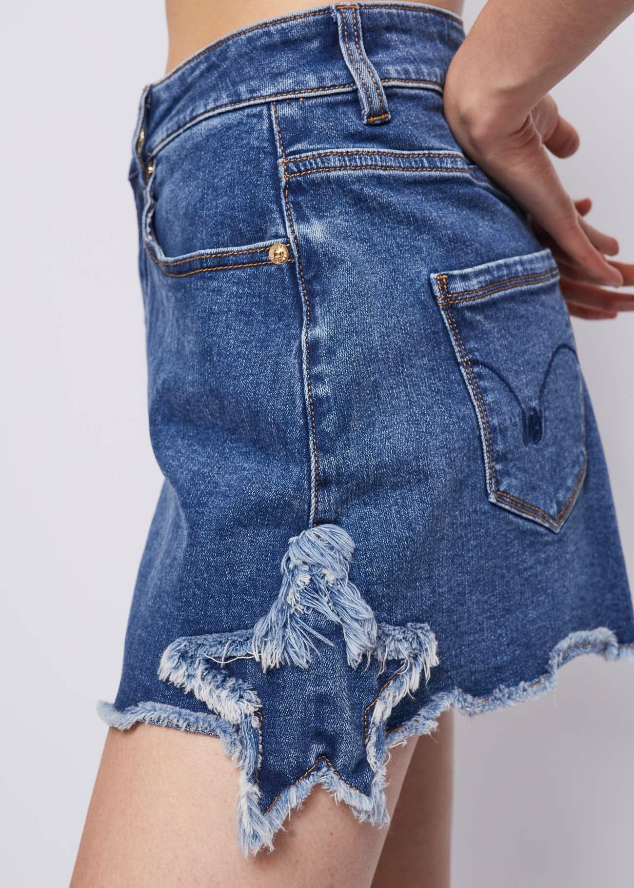 Short in denim