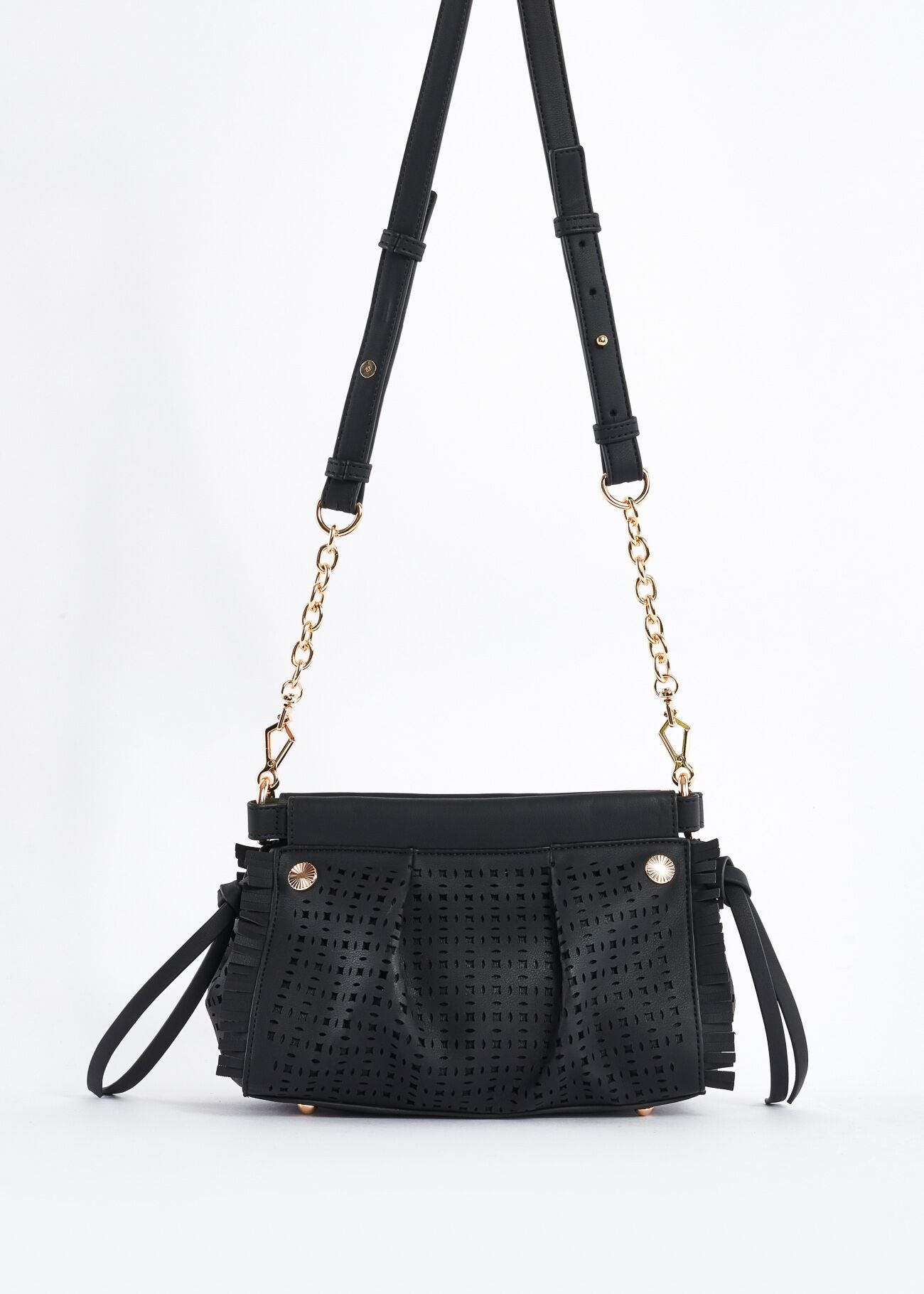 Eco-leather crossbody bag