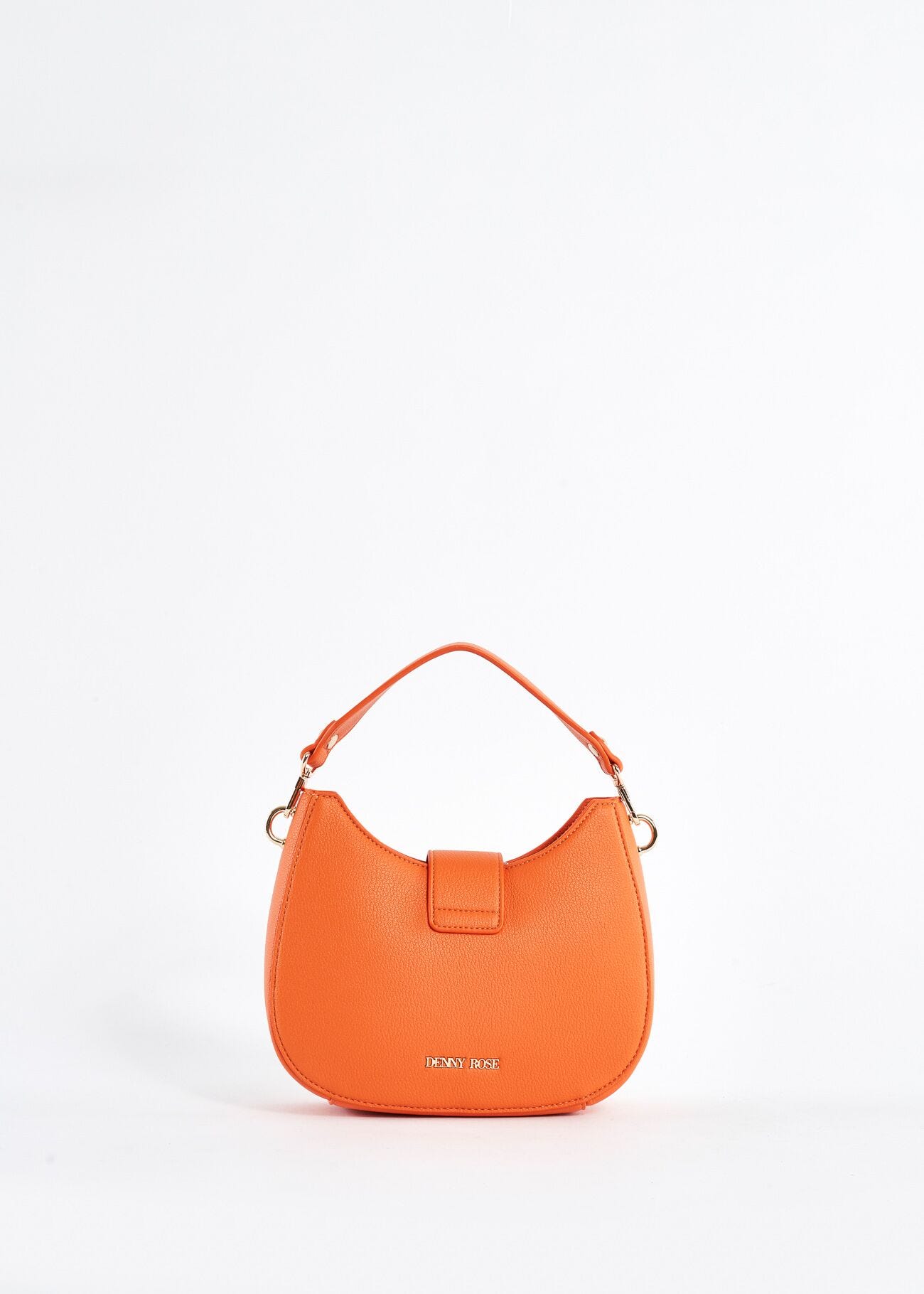 Eco-leather crossbody bag with logo