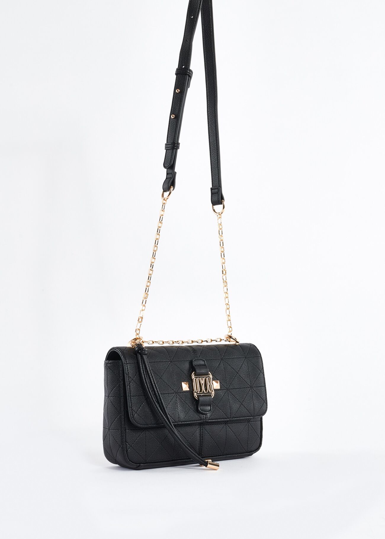 Crossbody in ecopelle trapuntata