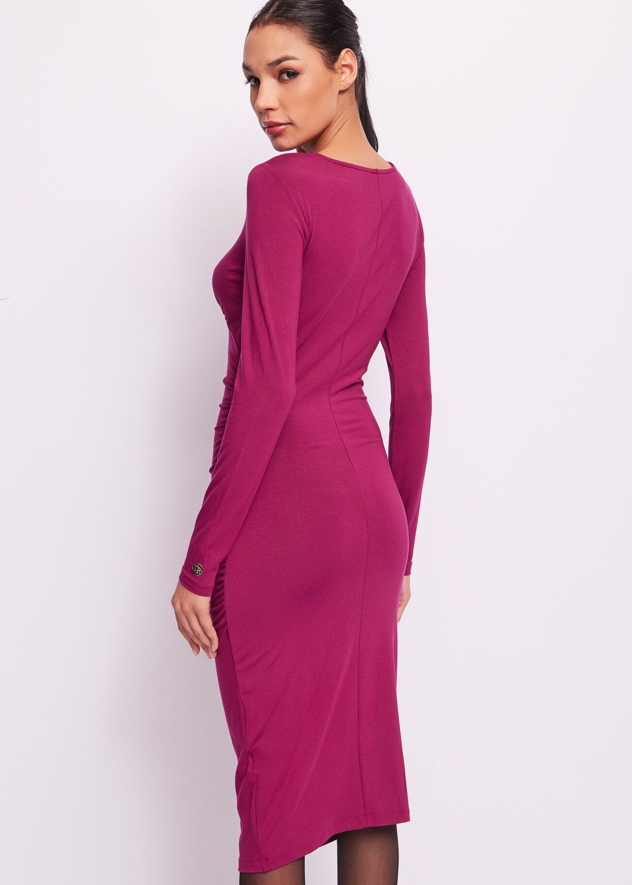 Vestito fucsia in jersey