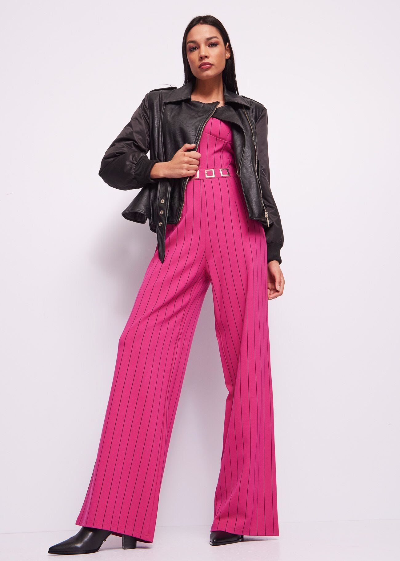 Pinstripe jumpsuit