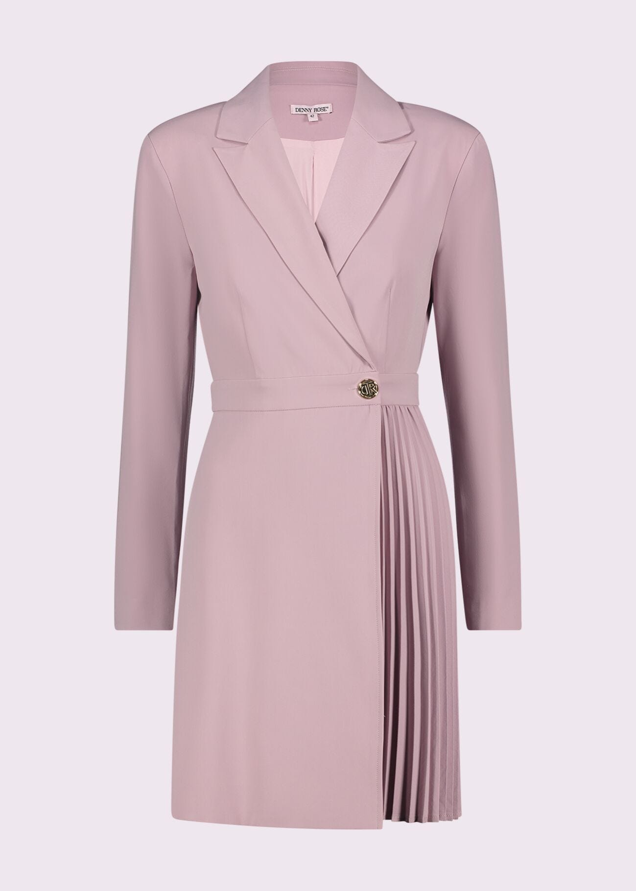 Lilac double-breasted dress