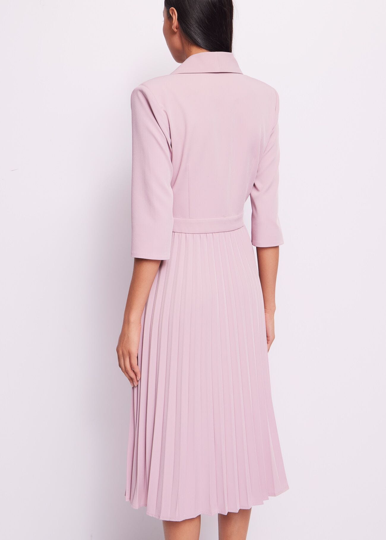 Vestido largo de cady