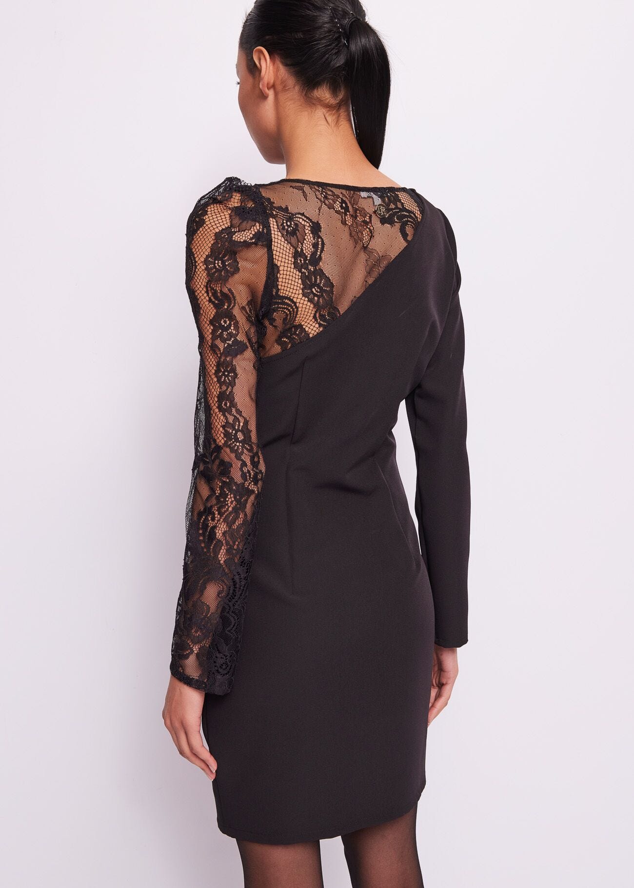 Black dress with lace