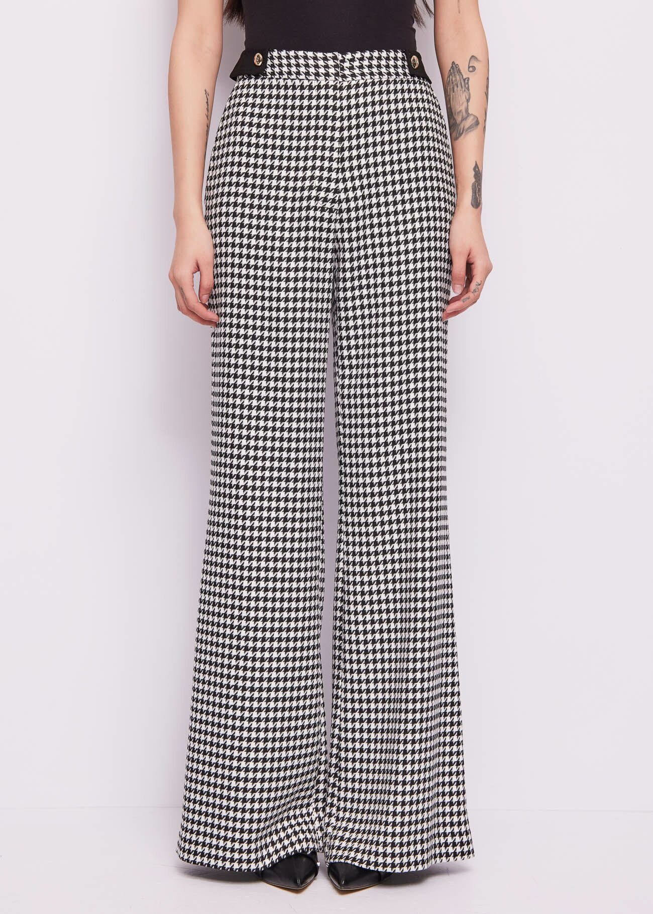 Houndstooth trousers