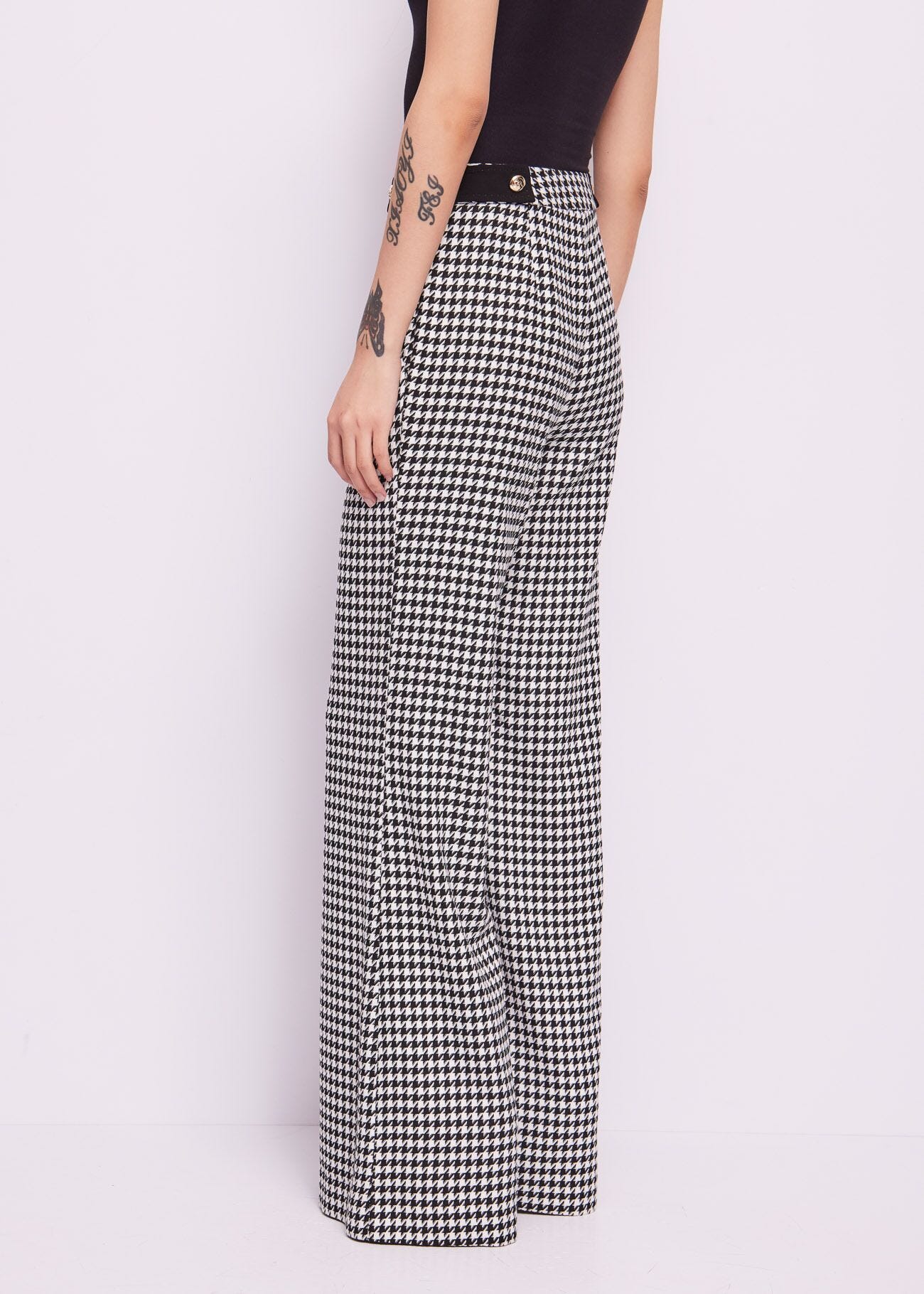 Houndstooth trousers