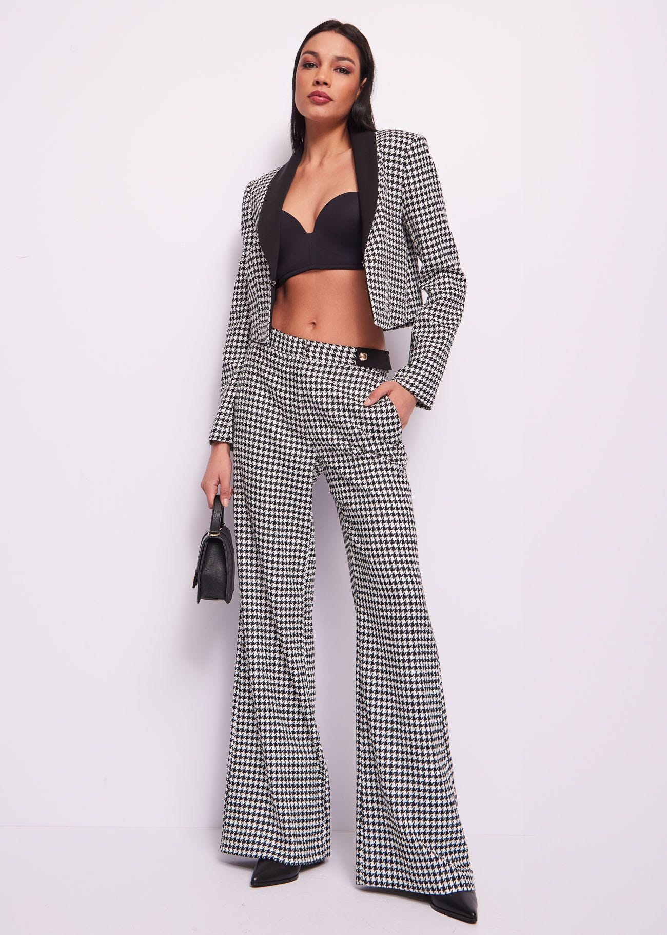 Houndstooth trousers