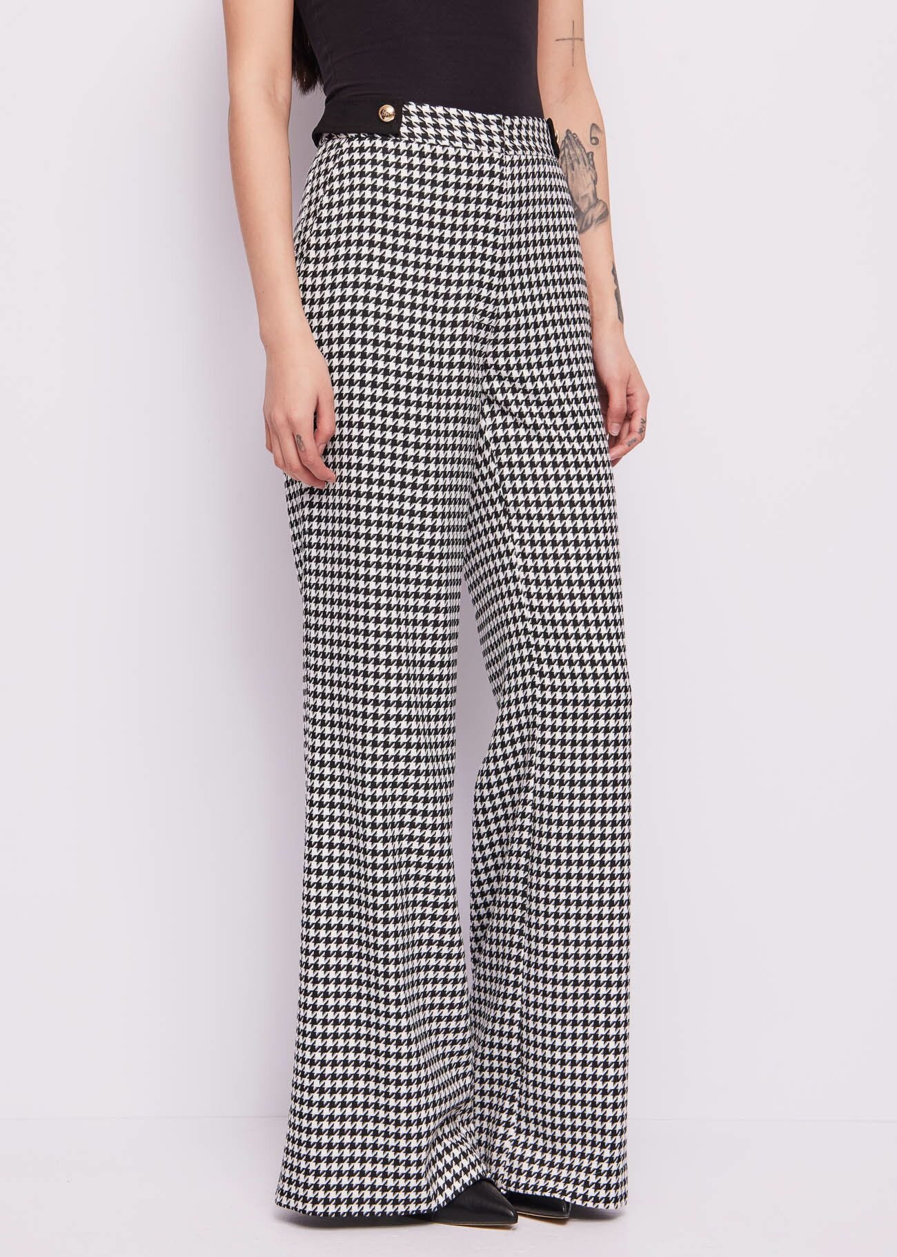 Houndstooth trousers