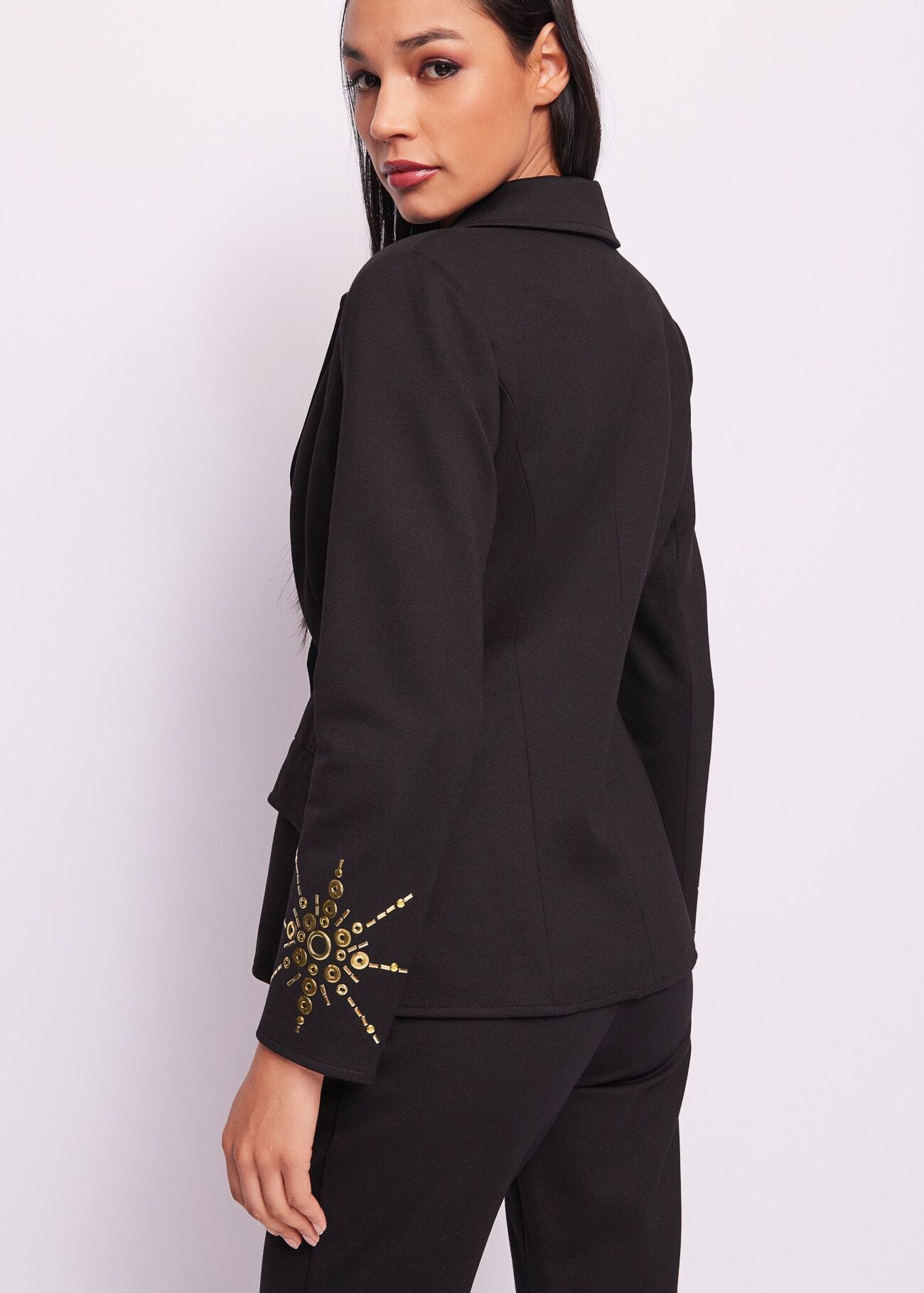 Black studded blazer