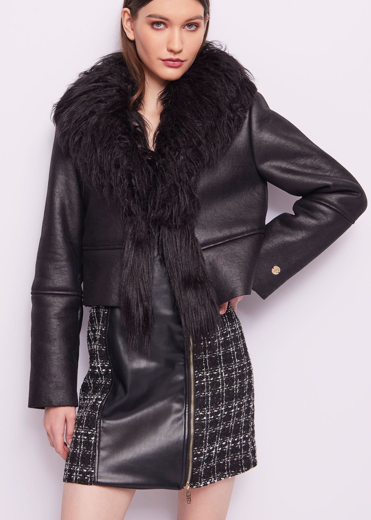 Black leatherette jacket