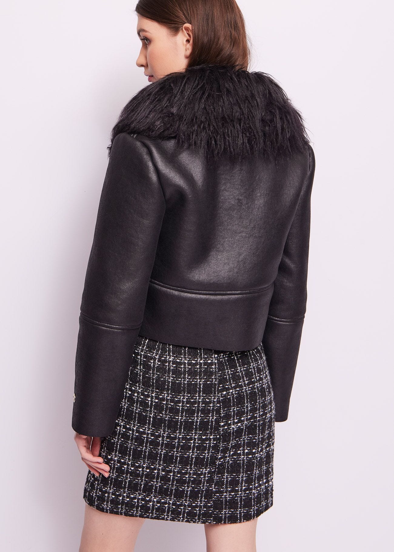 Black leatherette jacket