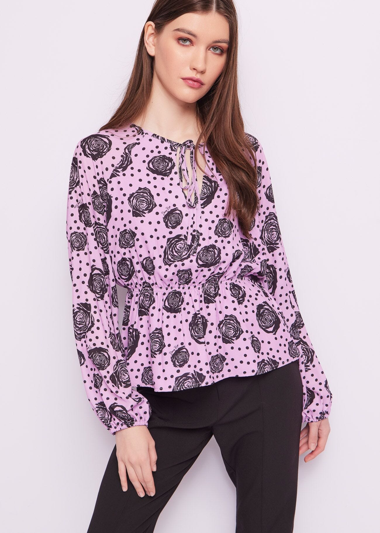 Printed georgette blouse